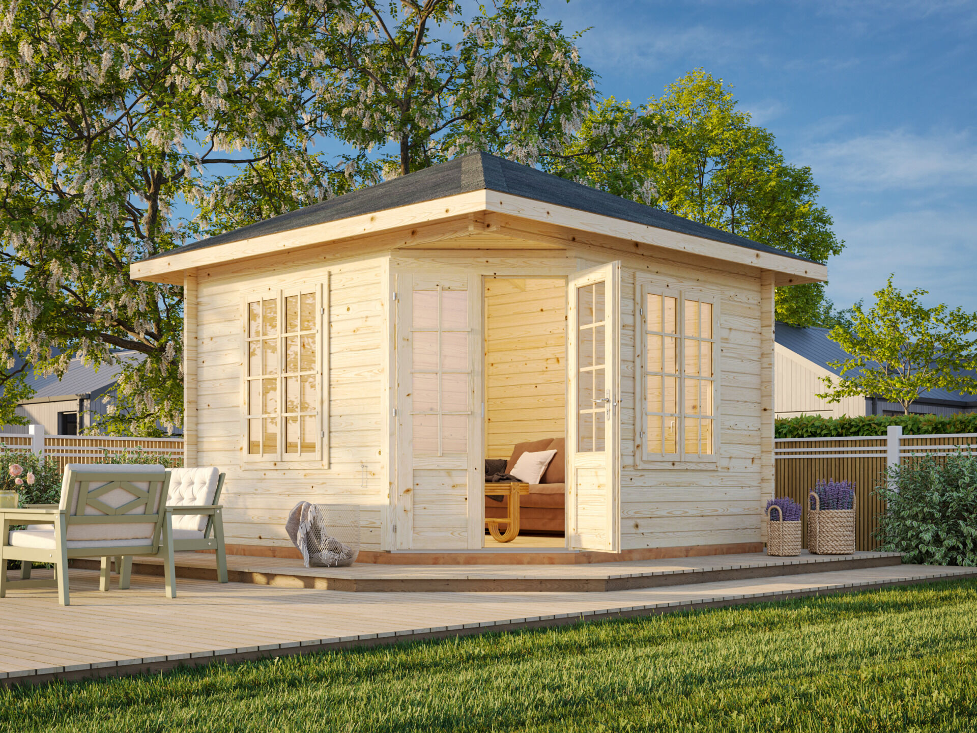 Palmako 5 Eck Gartenhaus Melanie 9,9 m²
