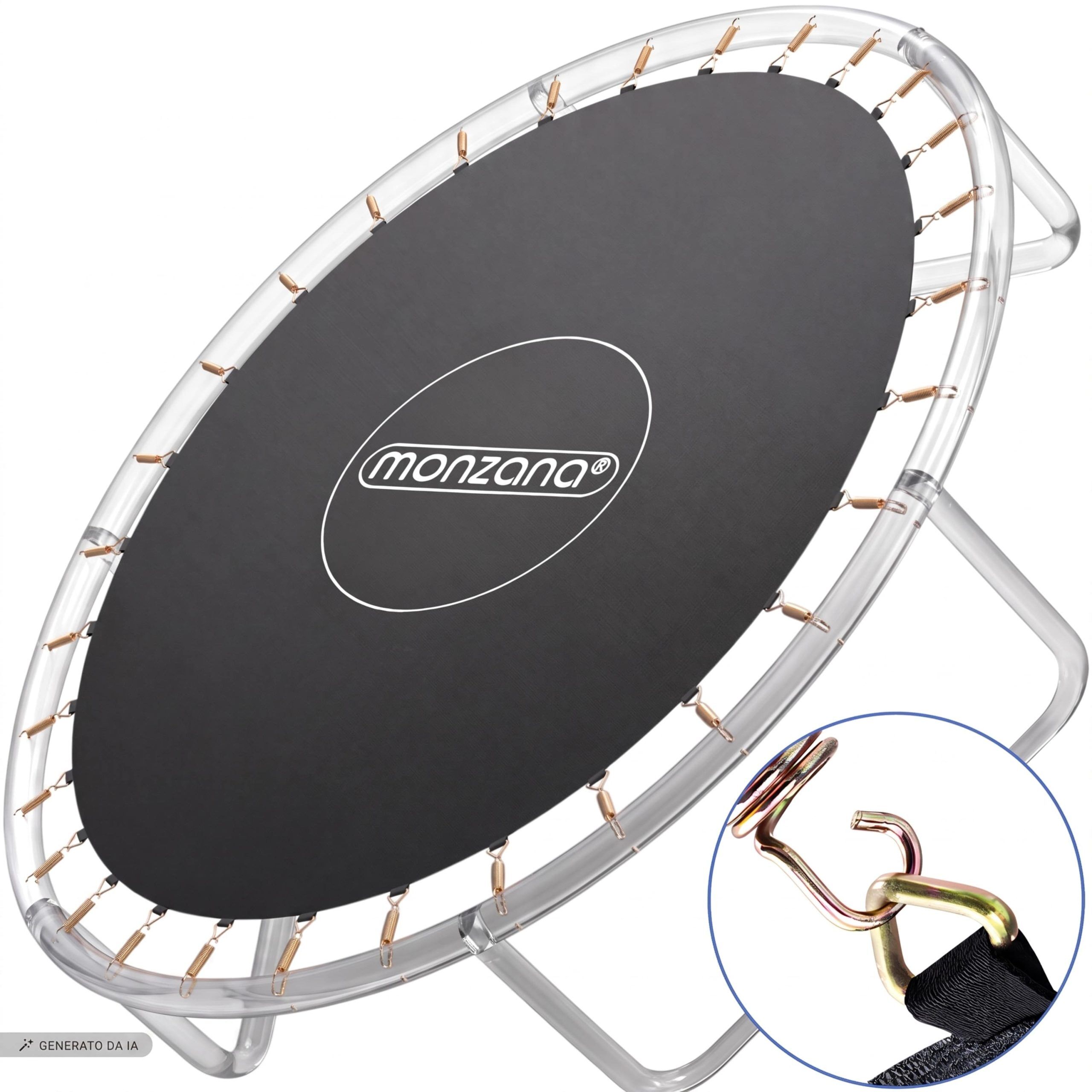 Trampolin Sprungtuch Schwarz Ø183cm