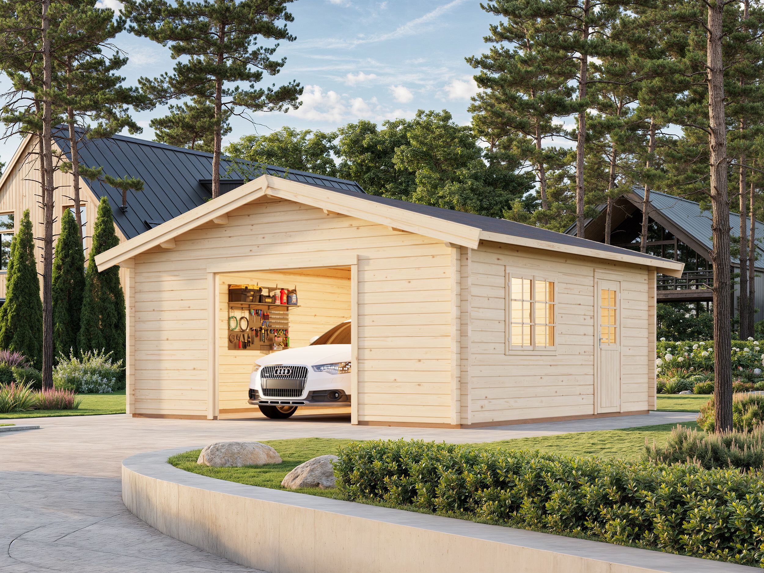 Palmako Holzgarage Roger 27,7 m²