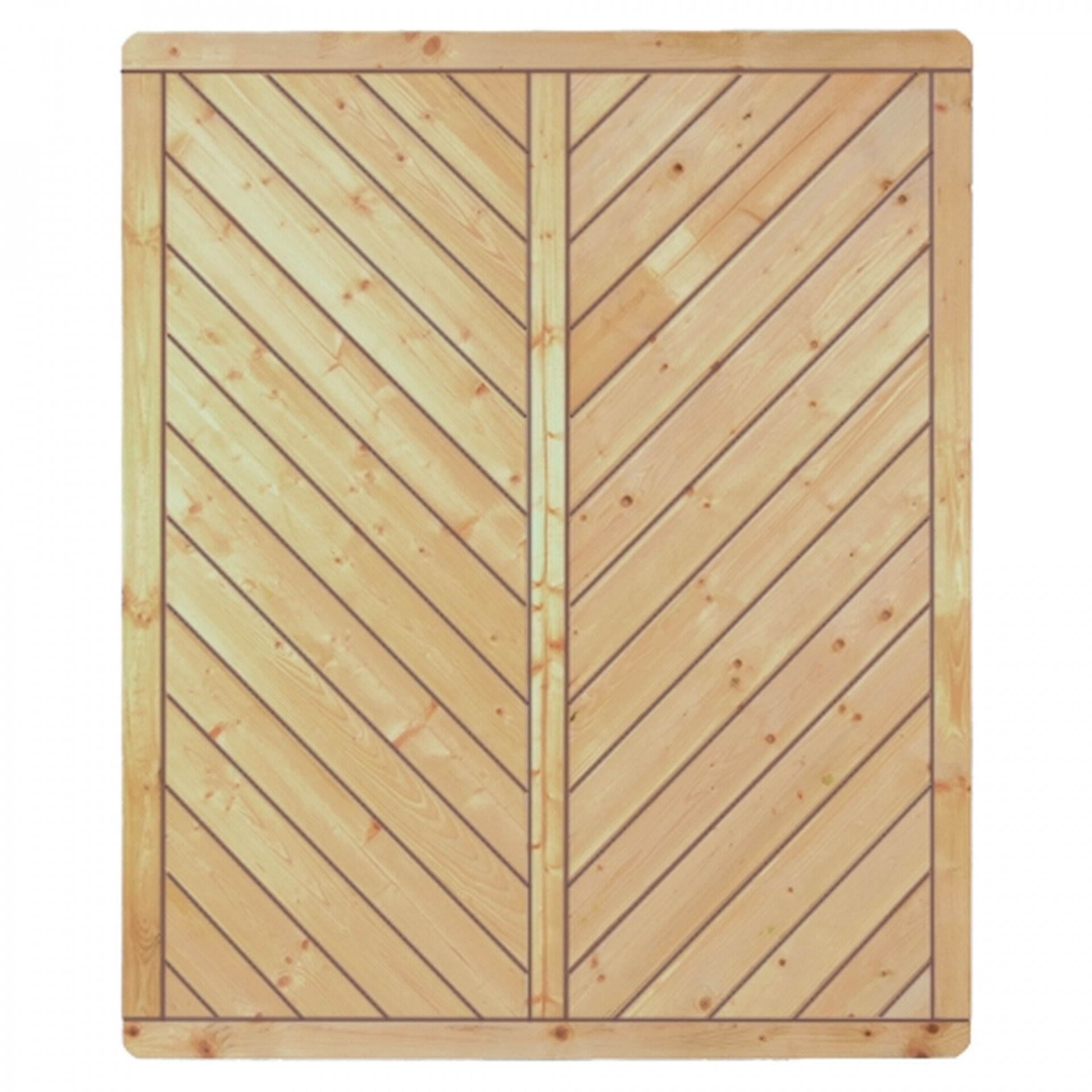 CLASSIC-Serie-Diagonal, 150 x 180 cm, kdi-grün, Rahmen 40/70 mm, Profilbretter 16/118 mm