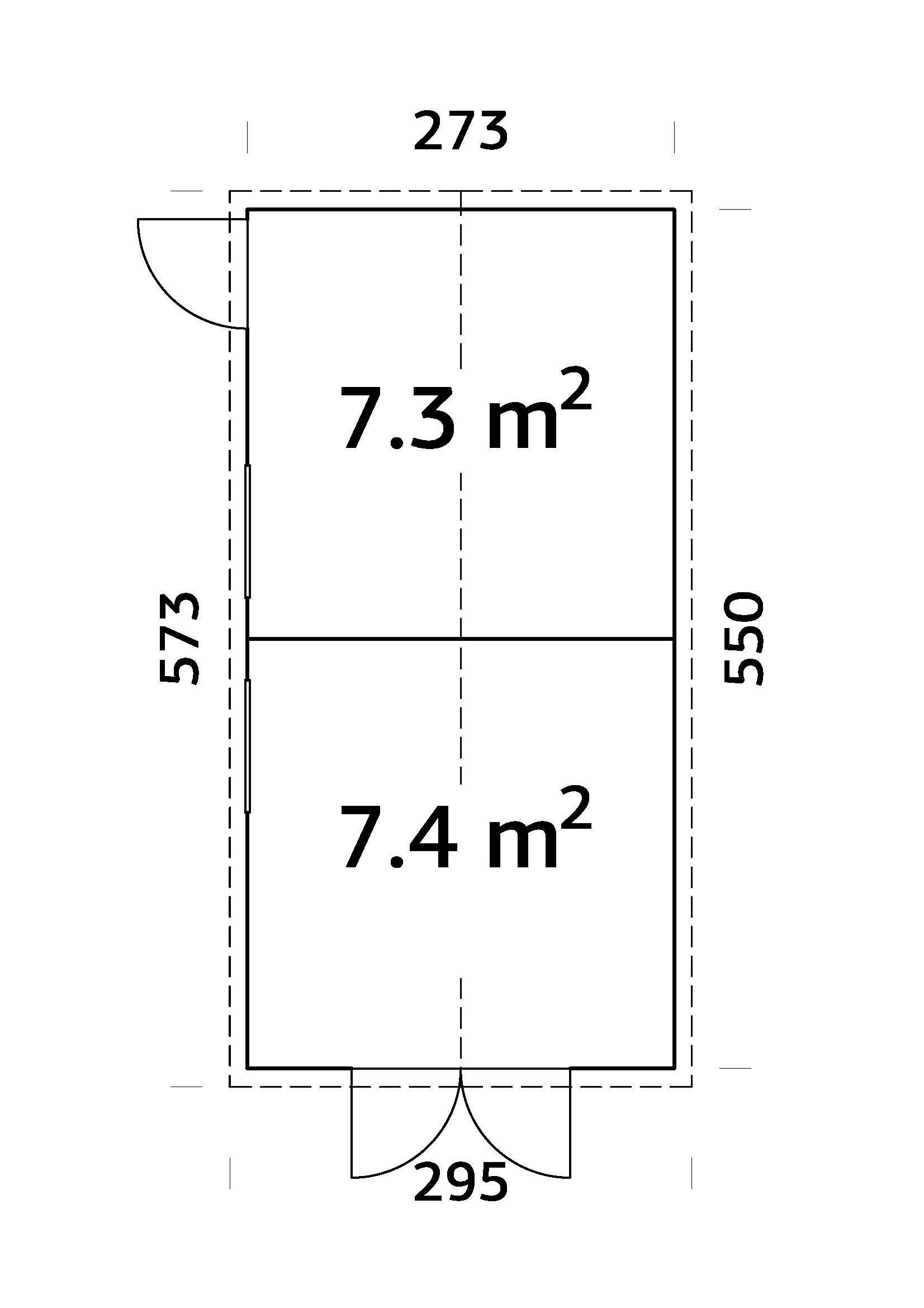 Palmako Gerätehaus Dan 14,7 m²