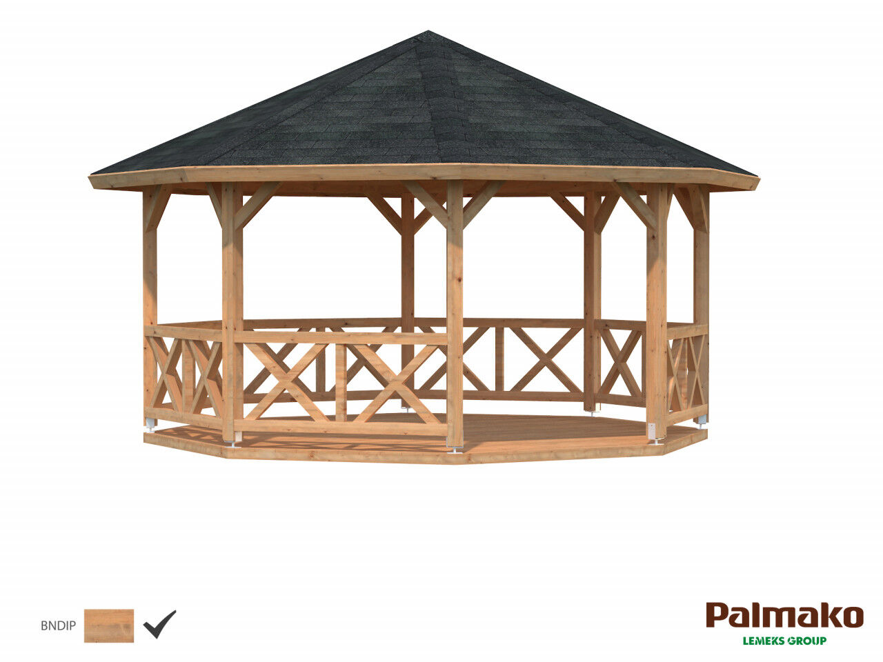 Palmako Pavillon Betty 18,0 m²