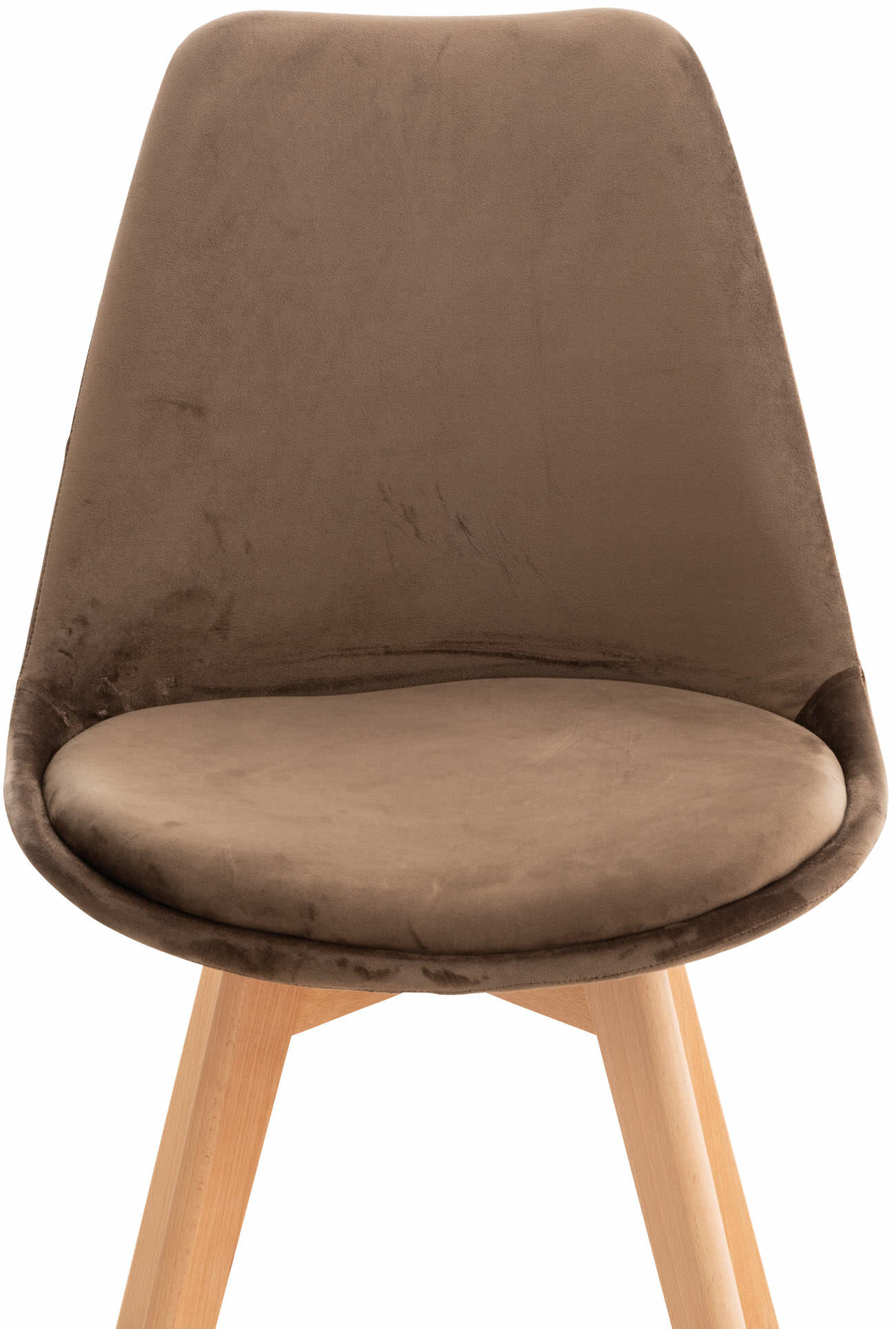Stuhl Linares Samt, dunkelbraun