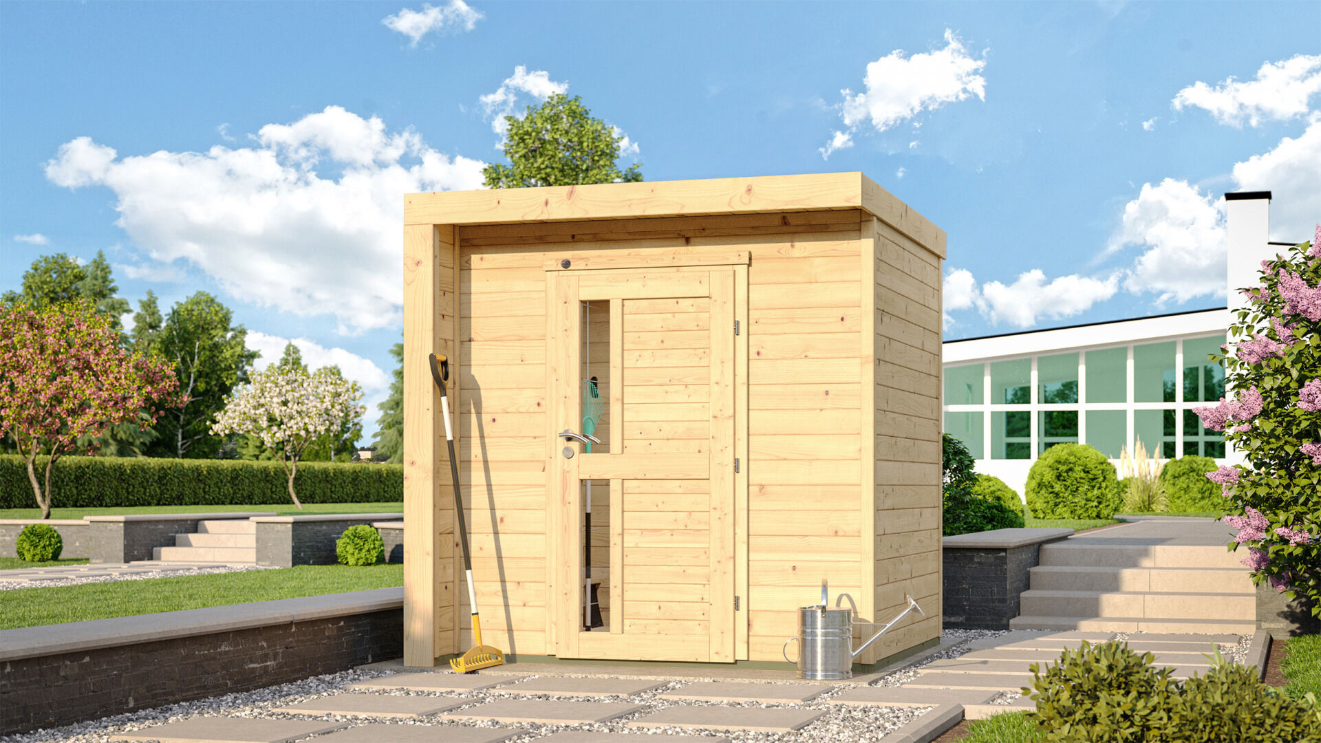 weka Design-Gartenhaus 262 C 2,1x2,2m