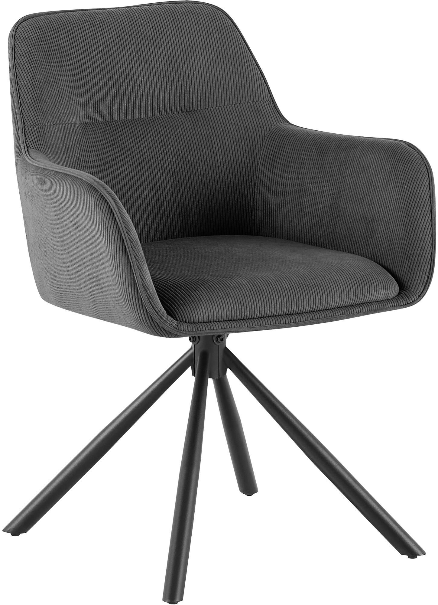 Stuhl Tipton Cord, grau