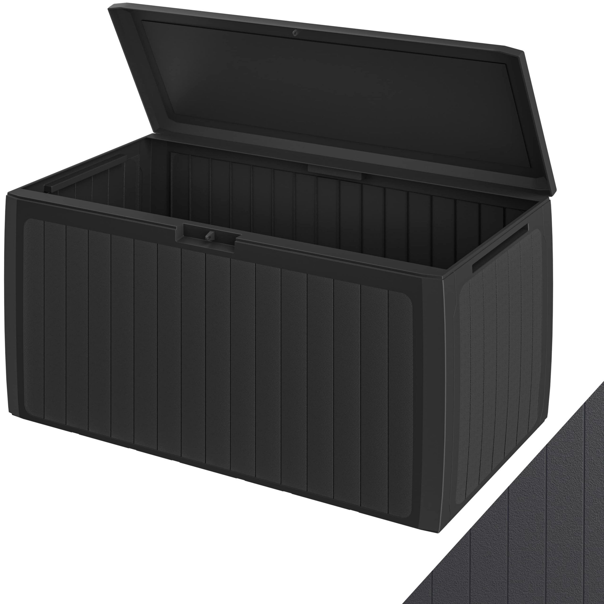 Gartenbox 290L Anthrazit Board Plus mit Rollen wetterfest