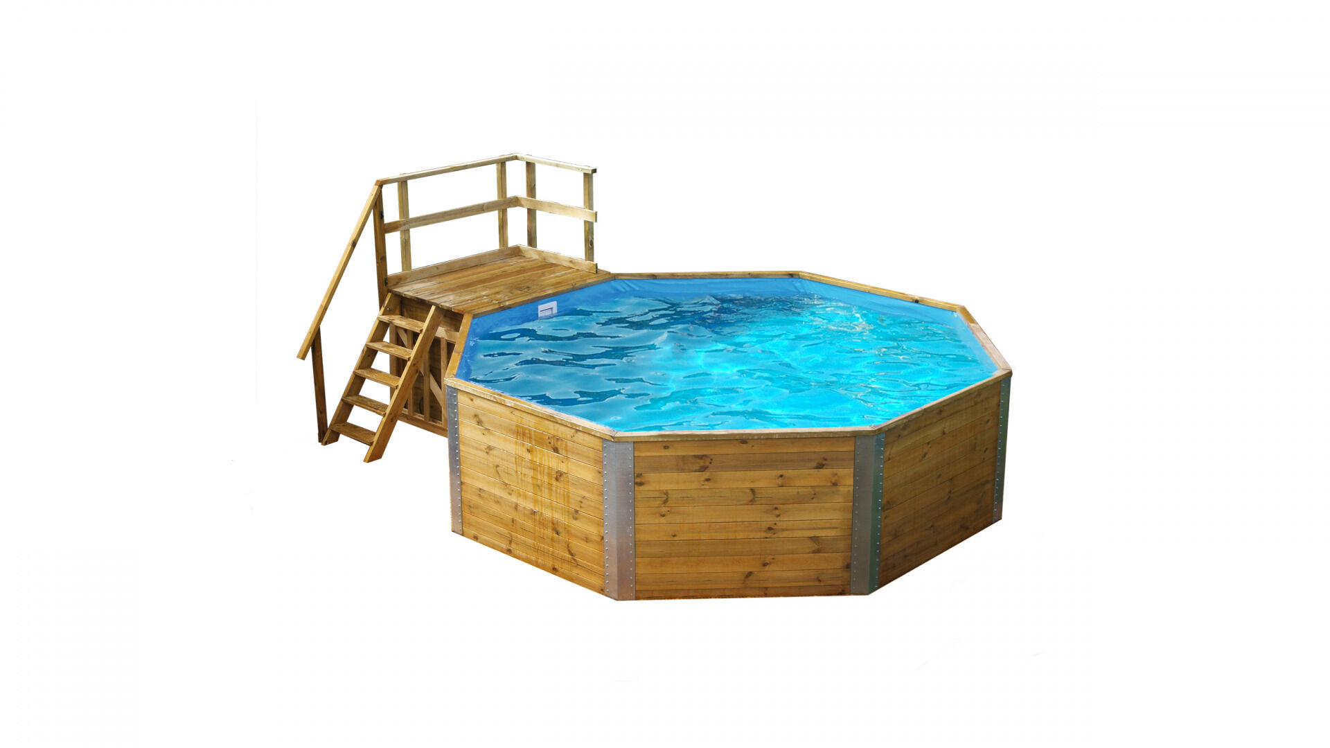 weka Massivholzpool 593 B Gr.1, Sparset inkl. Sandfilteranlage und Technikraum
