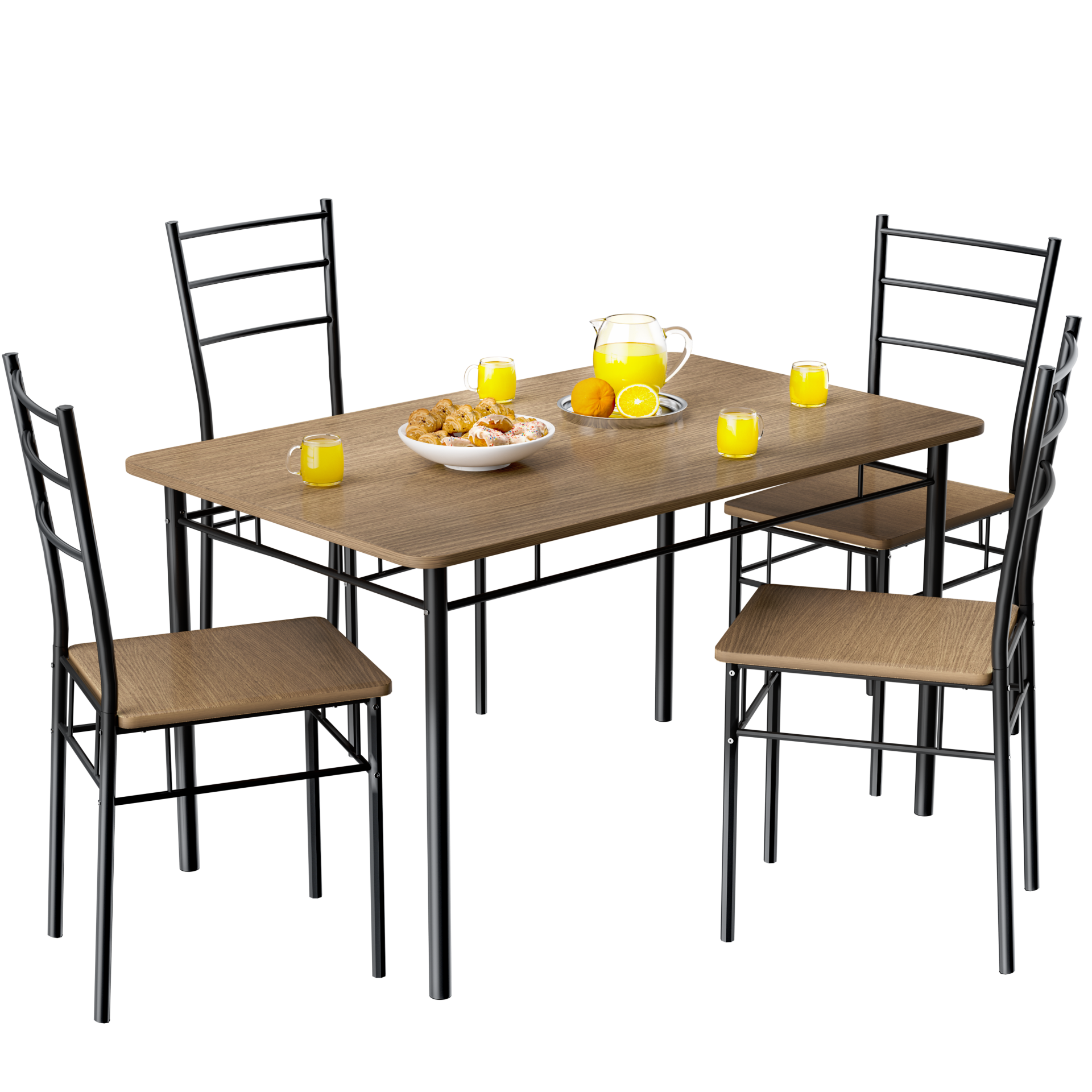 Sitzgruppe Leo 5-tlg Braun