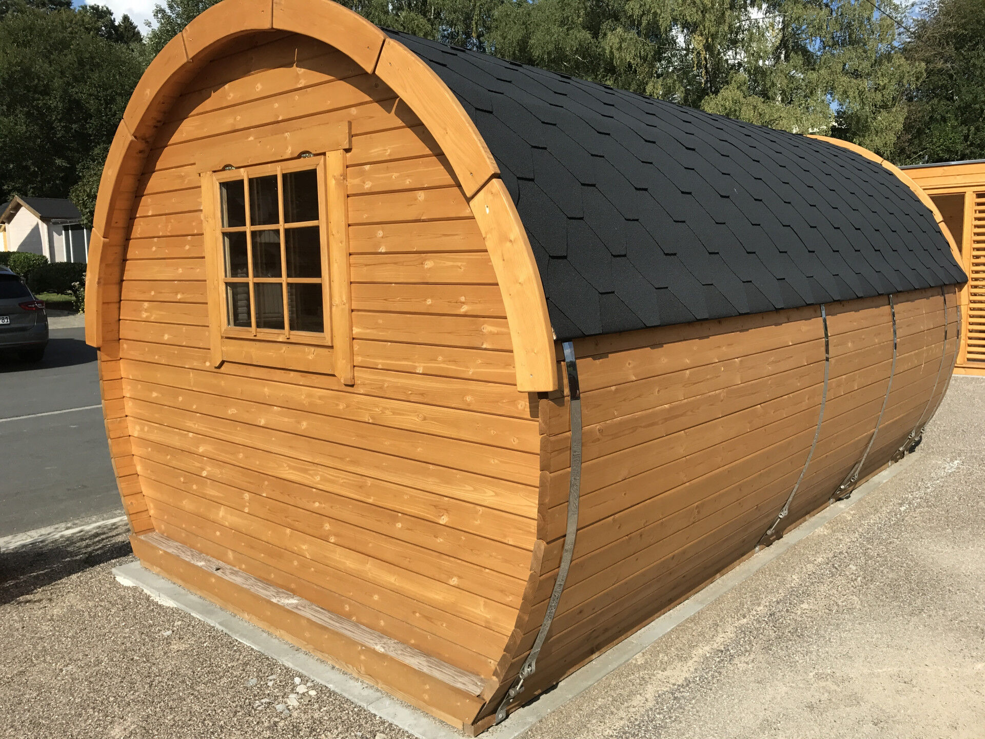 Acrtic Camping Pod Marie 240x580 Thermoholz, Rot