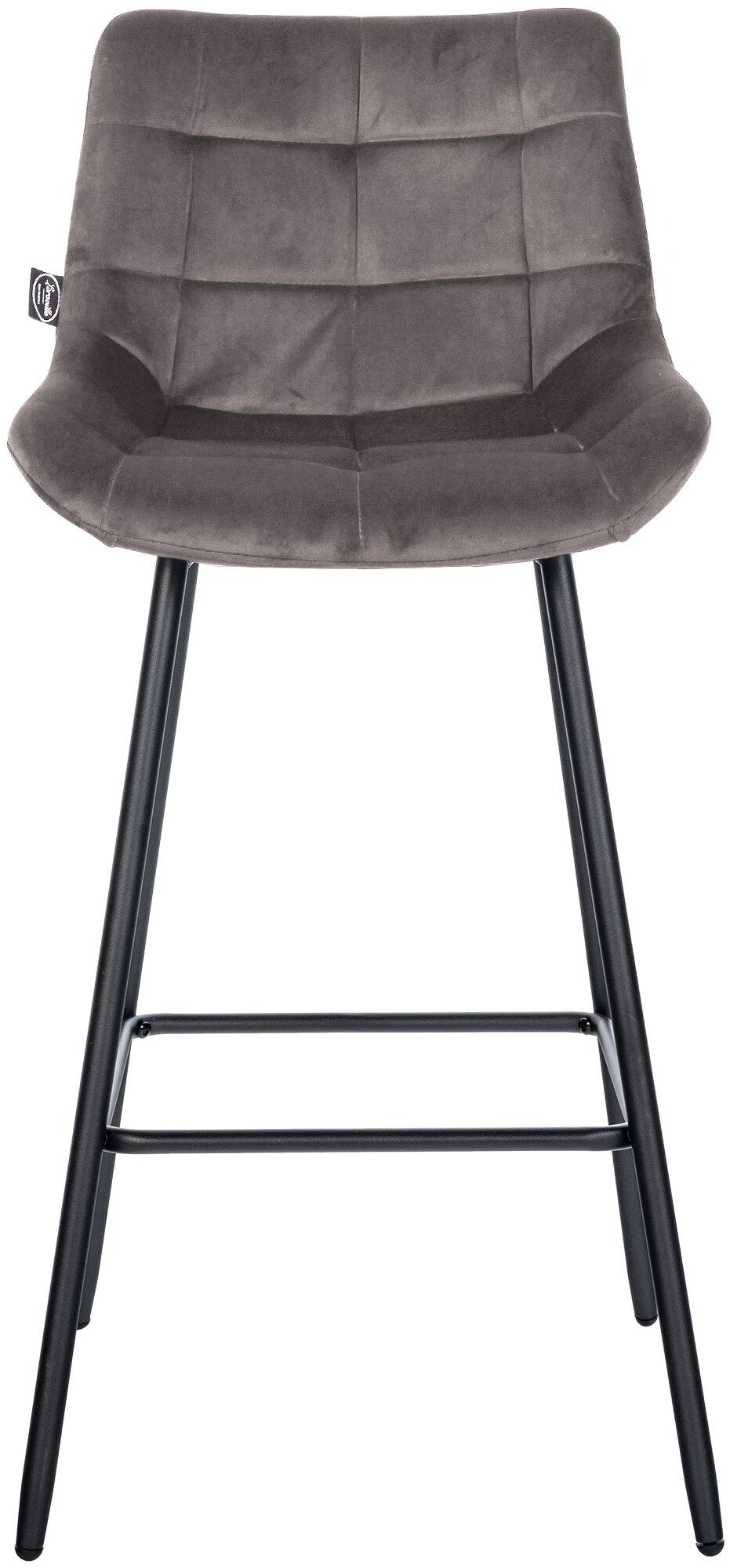 Barhocker Weston Samt, grau