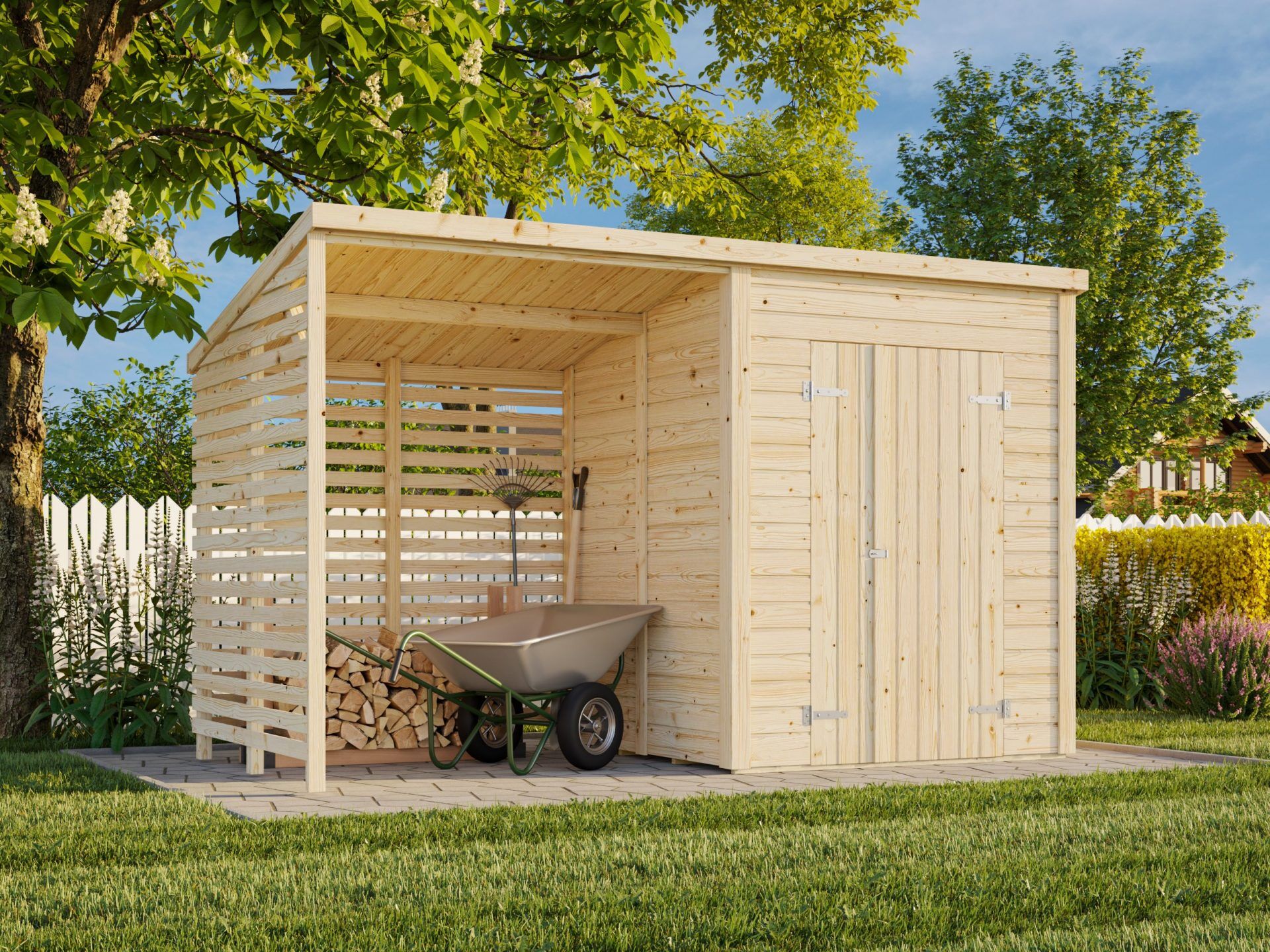 Palmako Gerätehaus Leif 3,0+2,9 m²