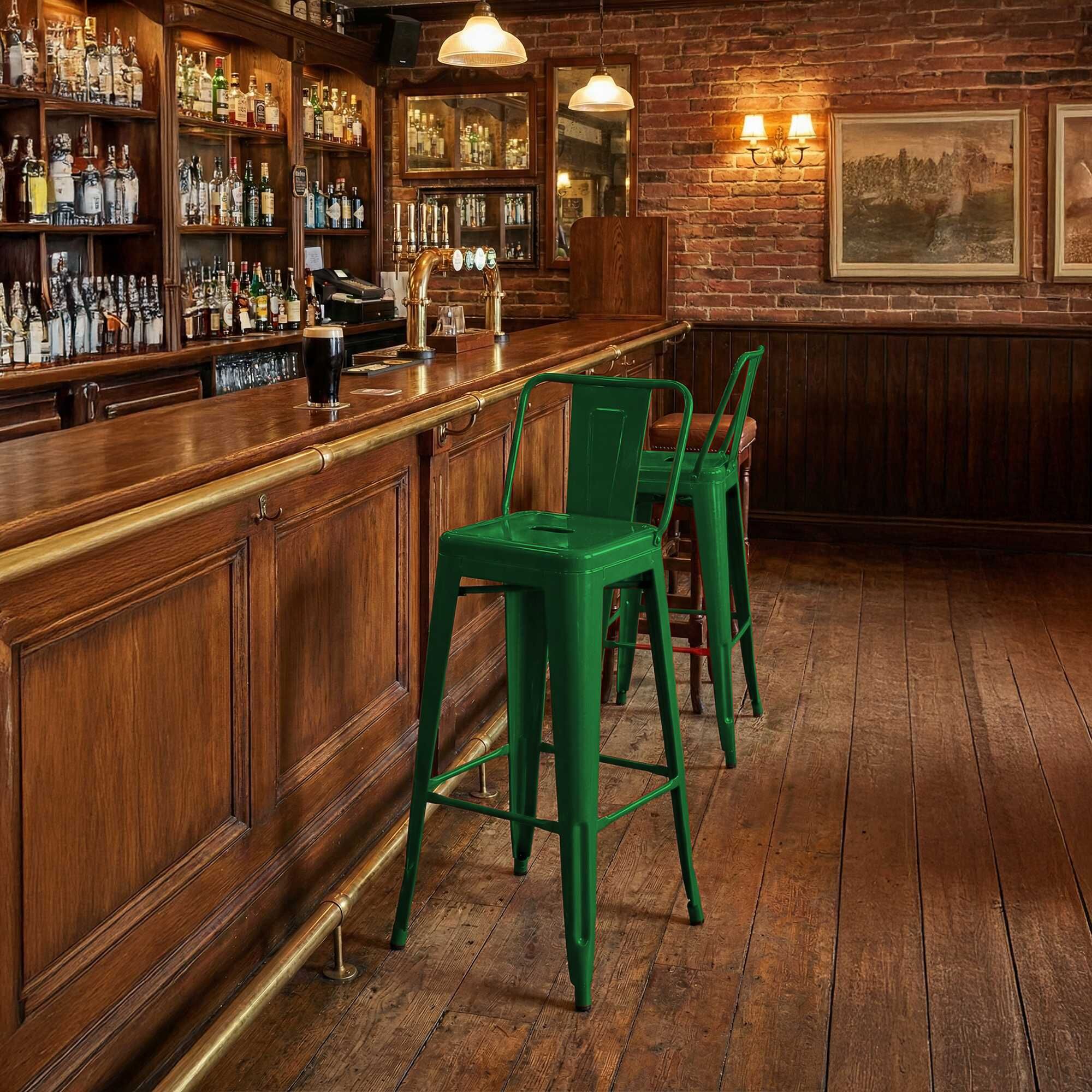 2er Set Barhocker Mason, grün