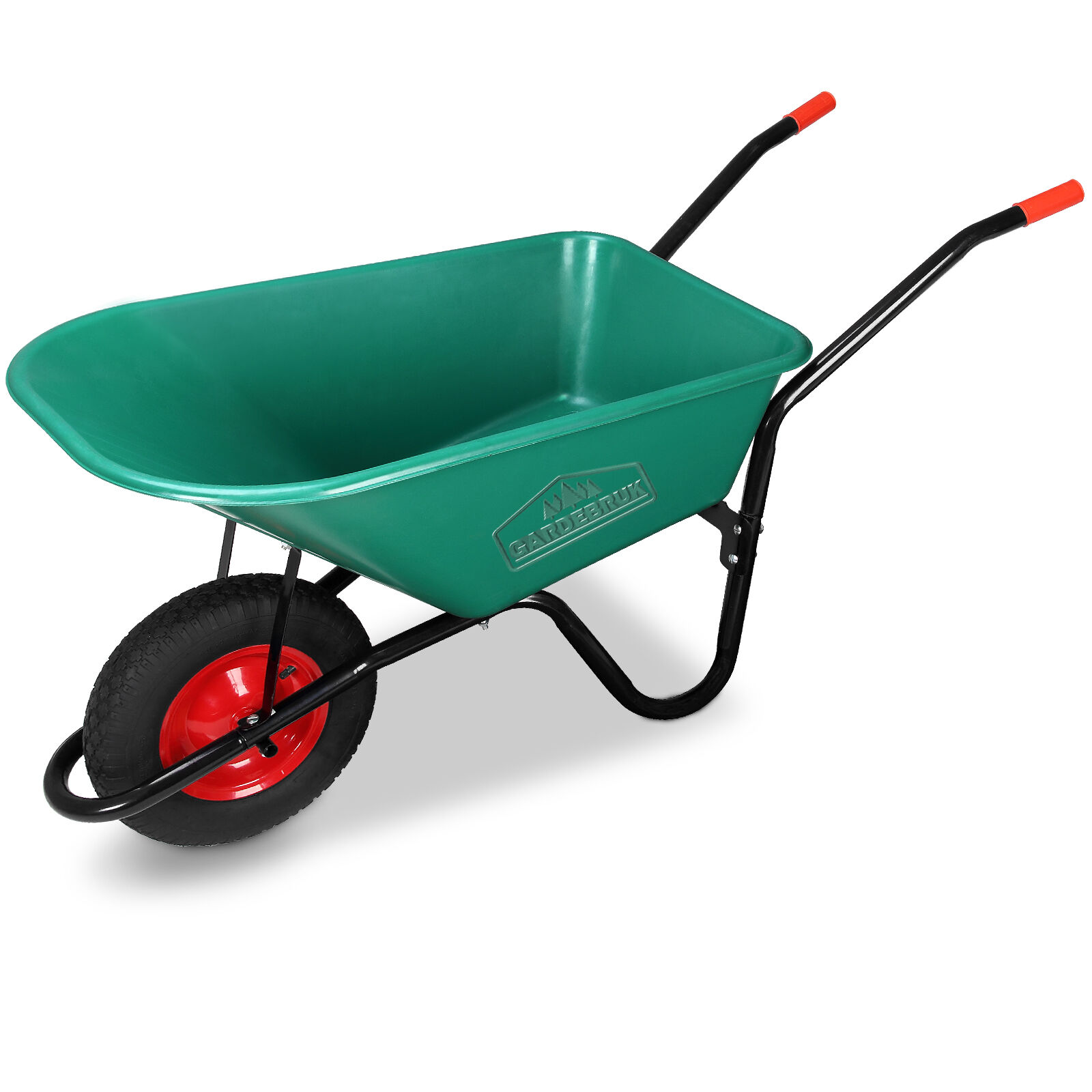 Schubkarre mit Kunststoffwanne 100L Luftbereifung Ø 40cm 250kg Tragkraft