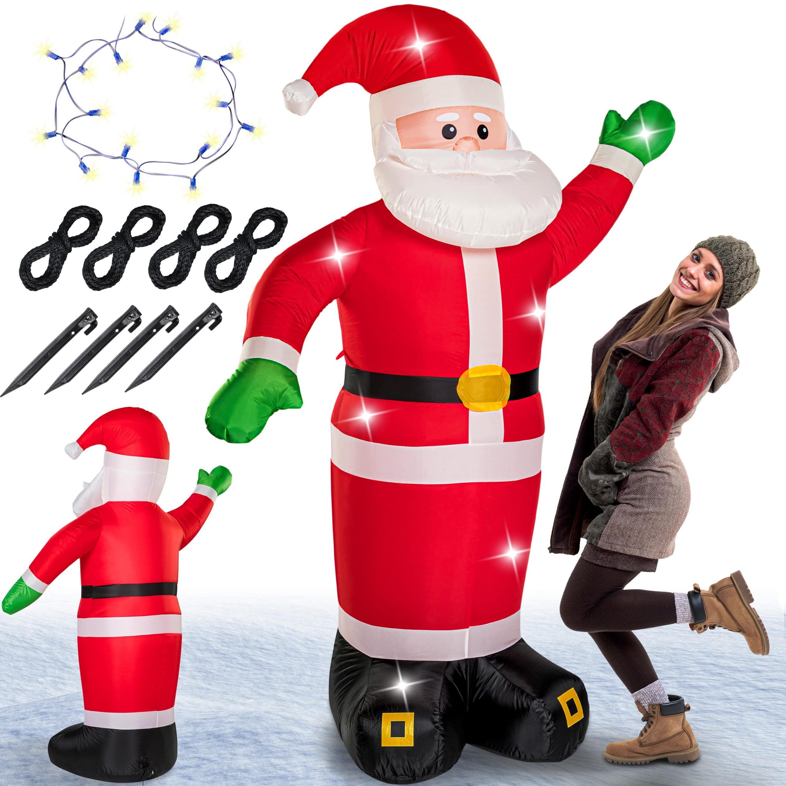 661669 Aufblasbarer Weihnachtsmann XXL