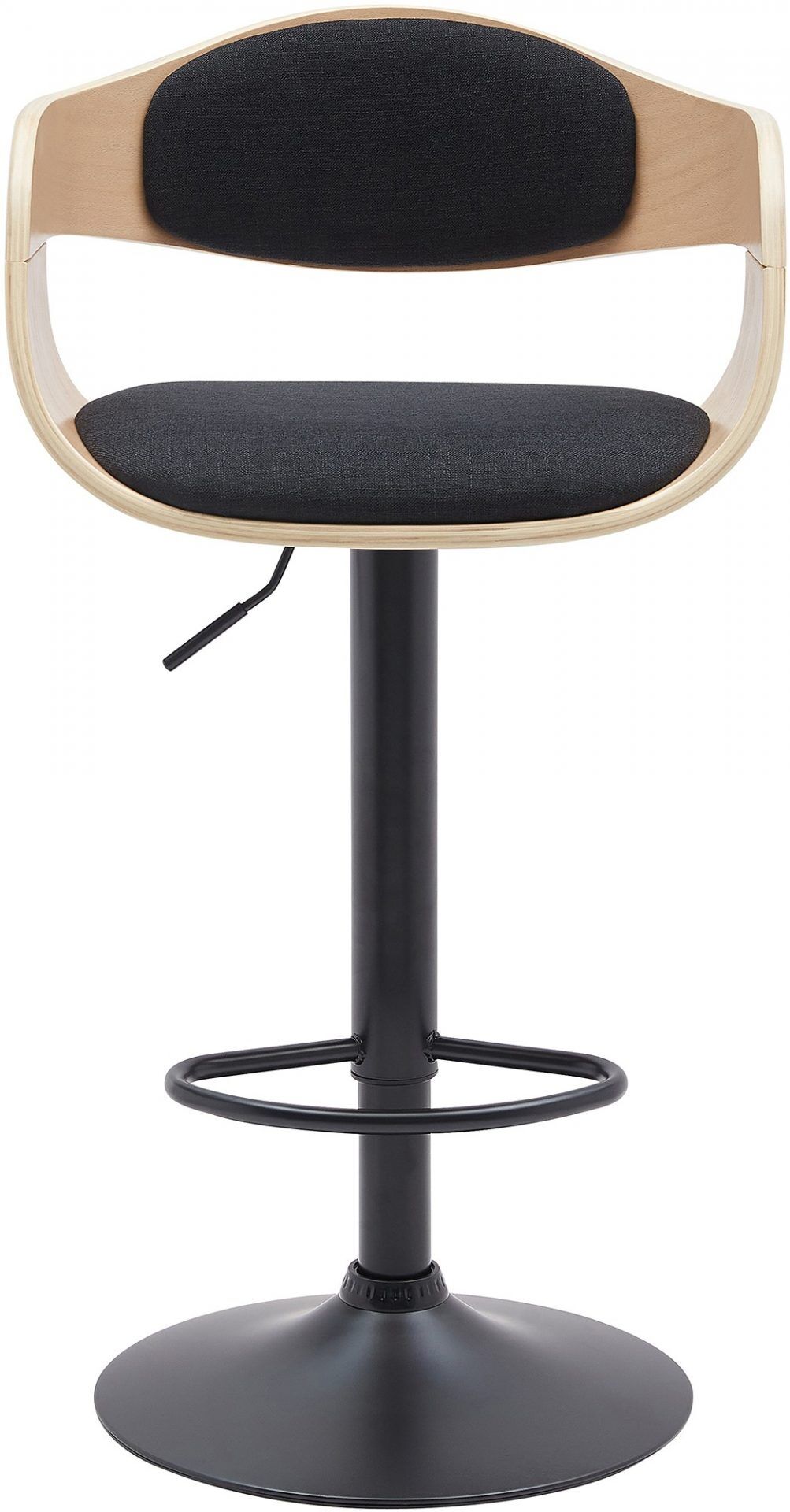 Barhocker Kingston B Stoff, natura/schwarz