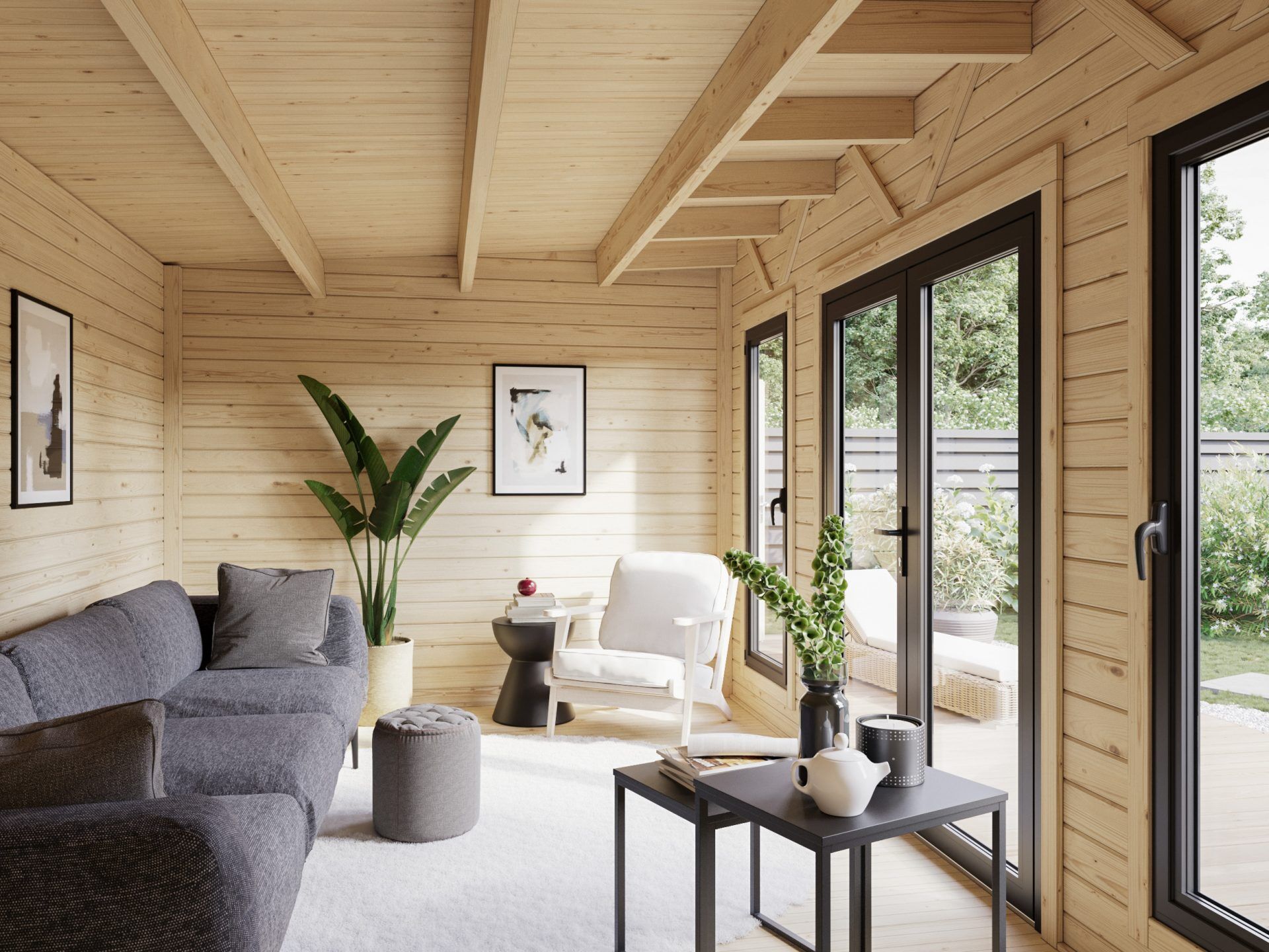 Palmako Pultdach Gartenhaus Aurelia 16,7 m²