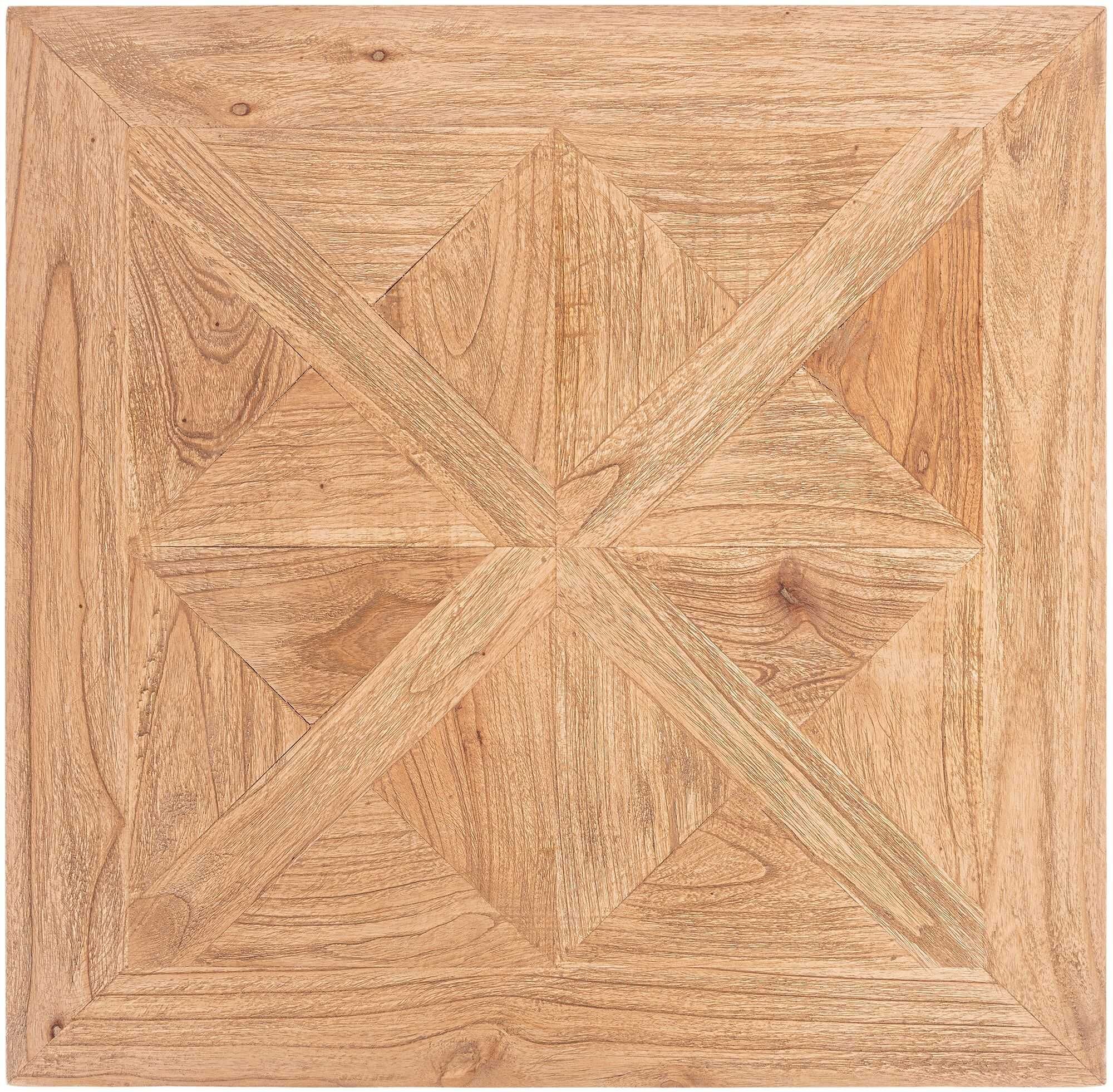 Esstisch Lindon 80x80 cm eckig, natura/weiß