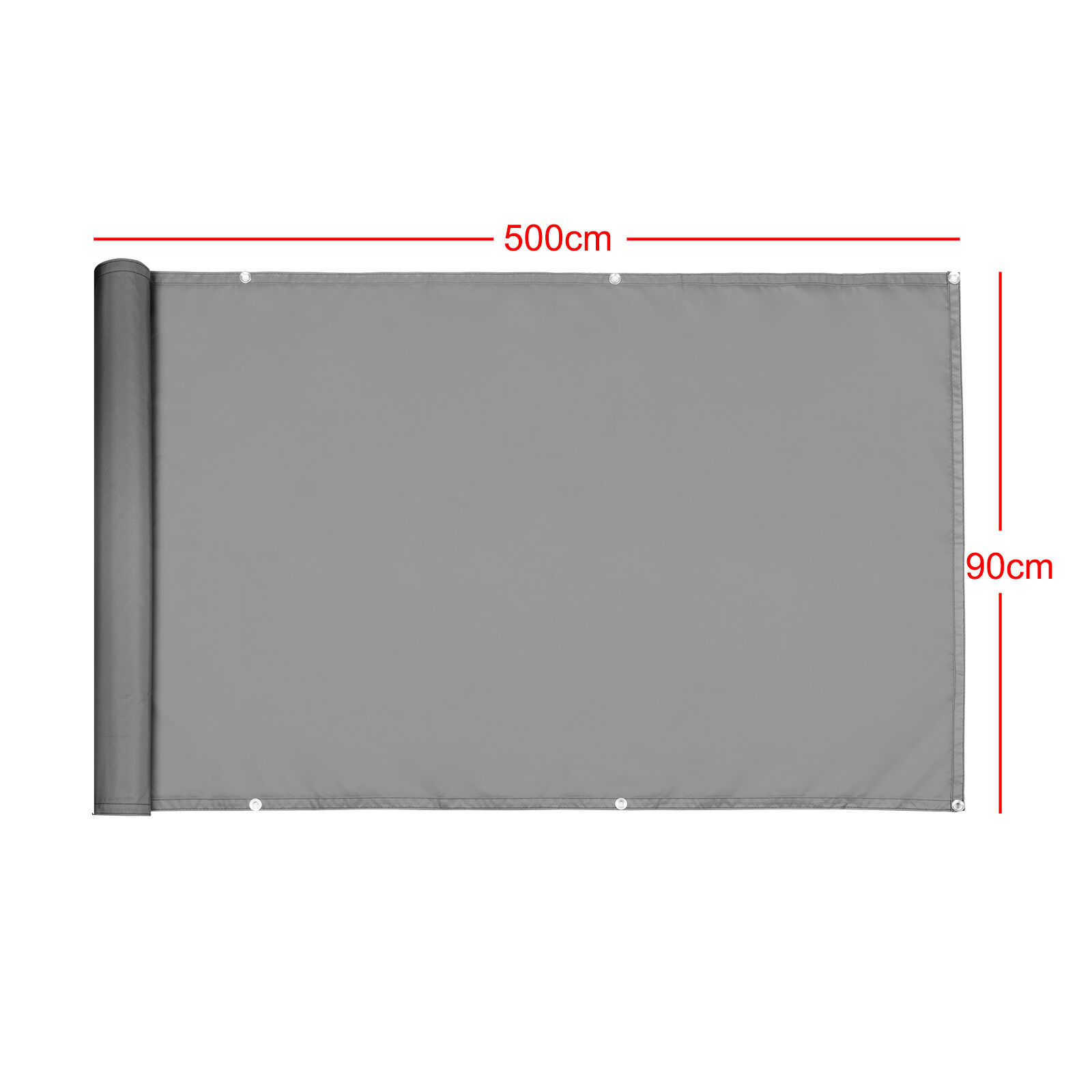 Sichtschutz für Balkon Betonoptik 5m