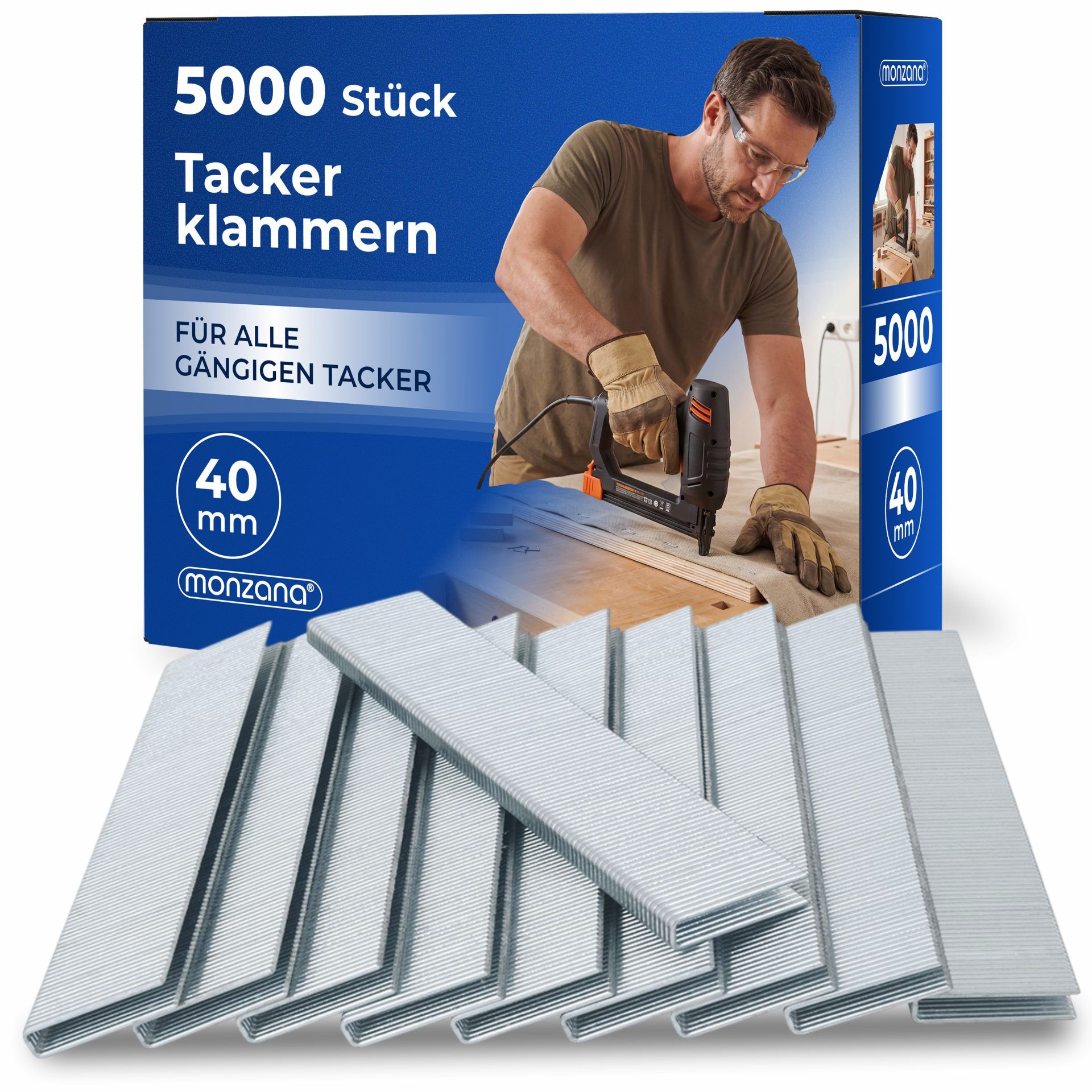 Tackerklammern 5000 Stück L= 40mm, B= 5,8mm