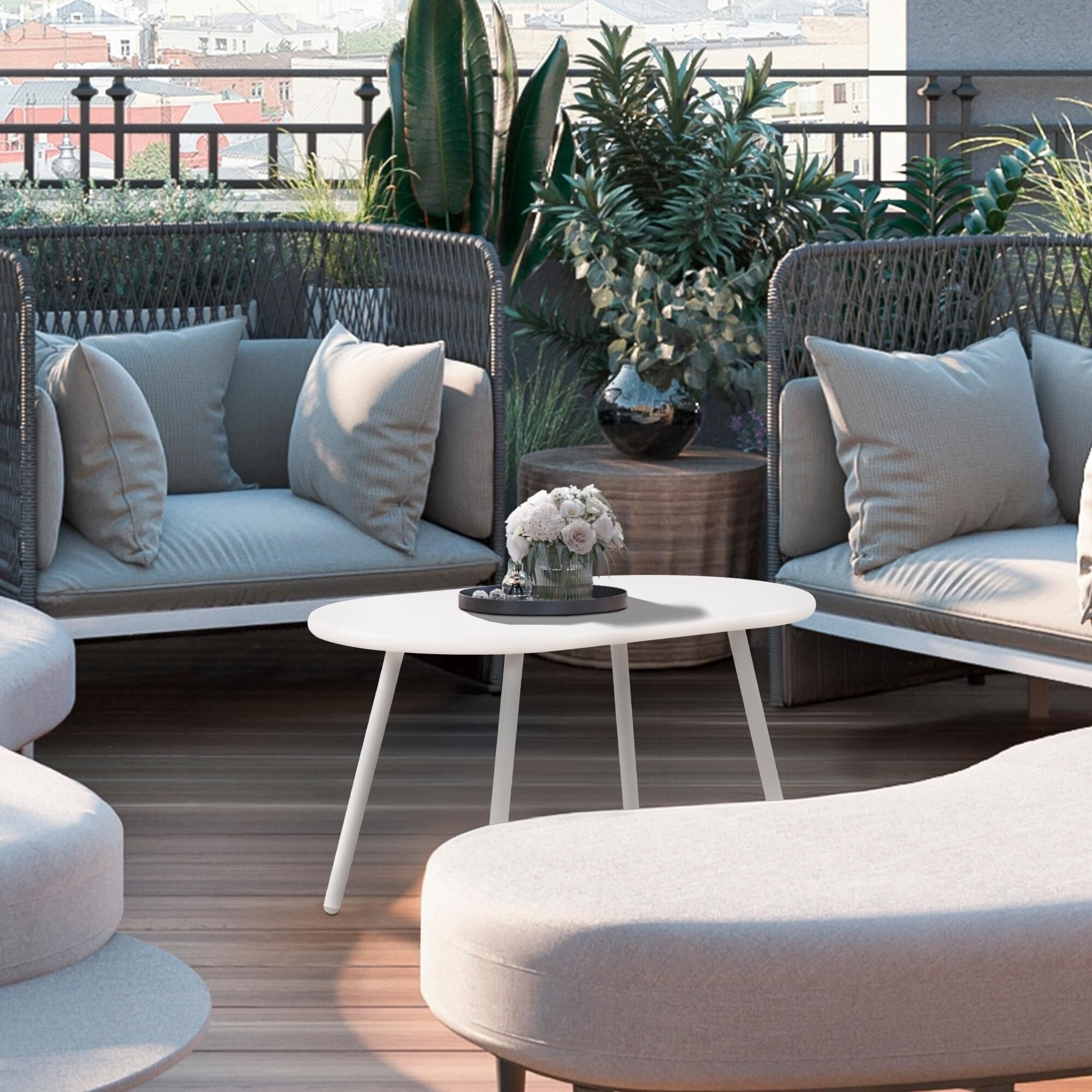 Couchtisch Velva, weiß