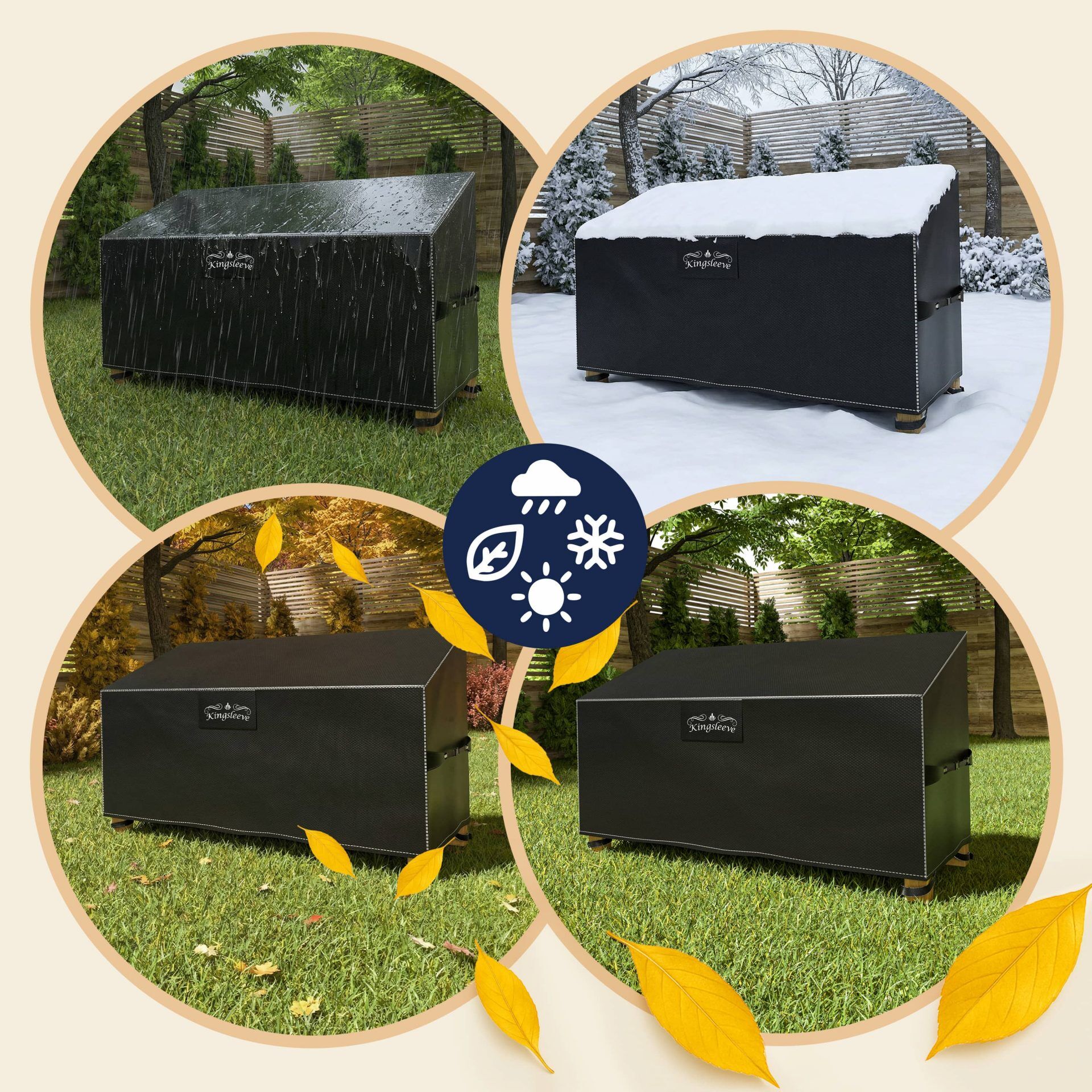 Abdeckplane Gartenbank Anthrazit 134x66x63/89cm 9100mm Wassersäule