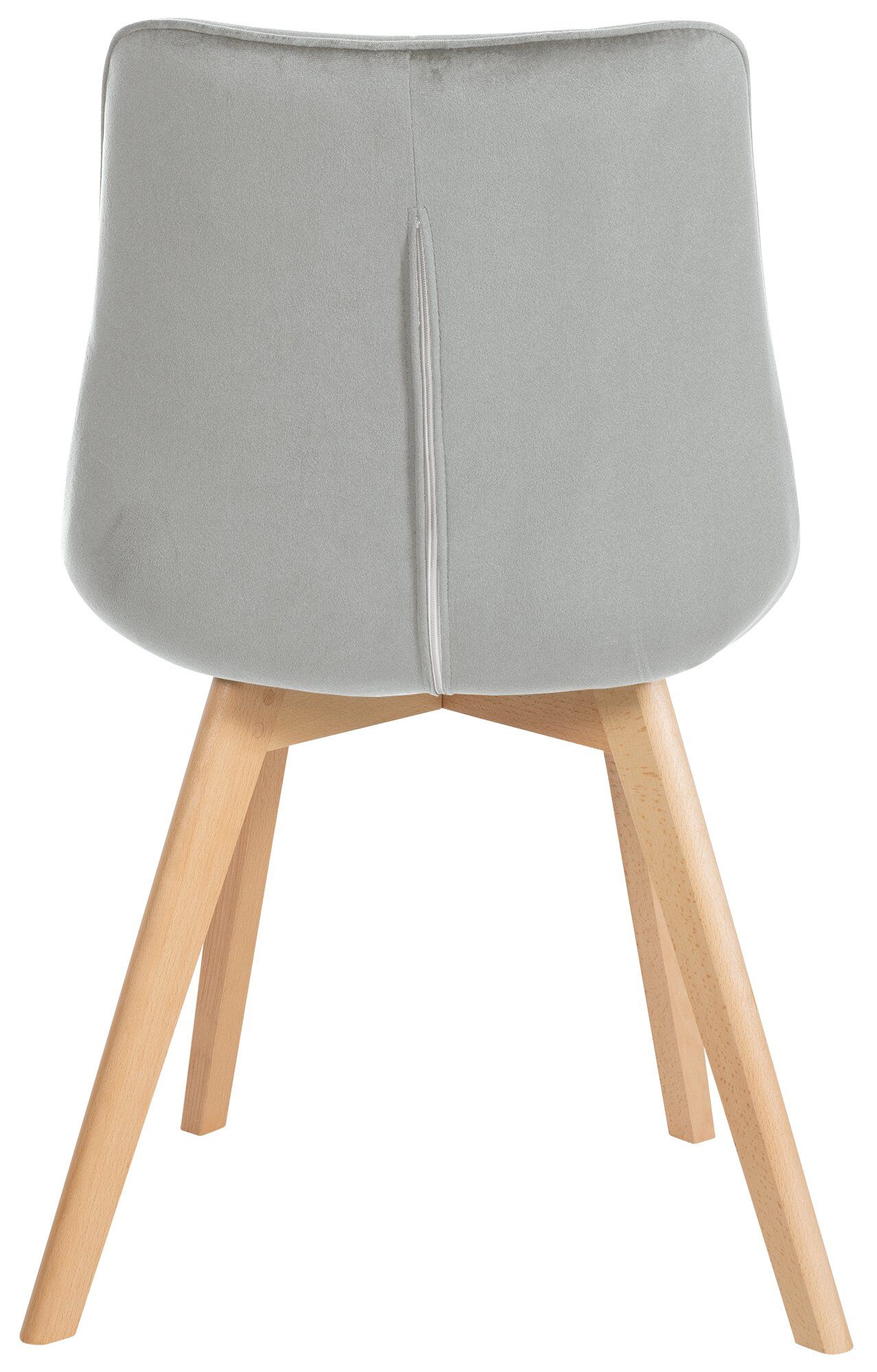 2er Set Stühle Brook Samt, grau