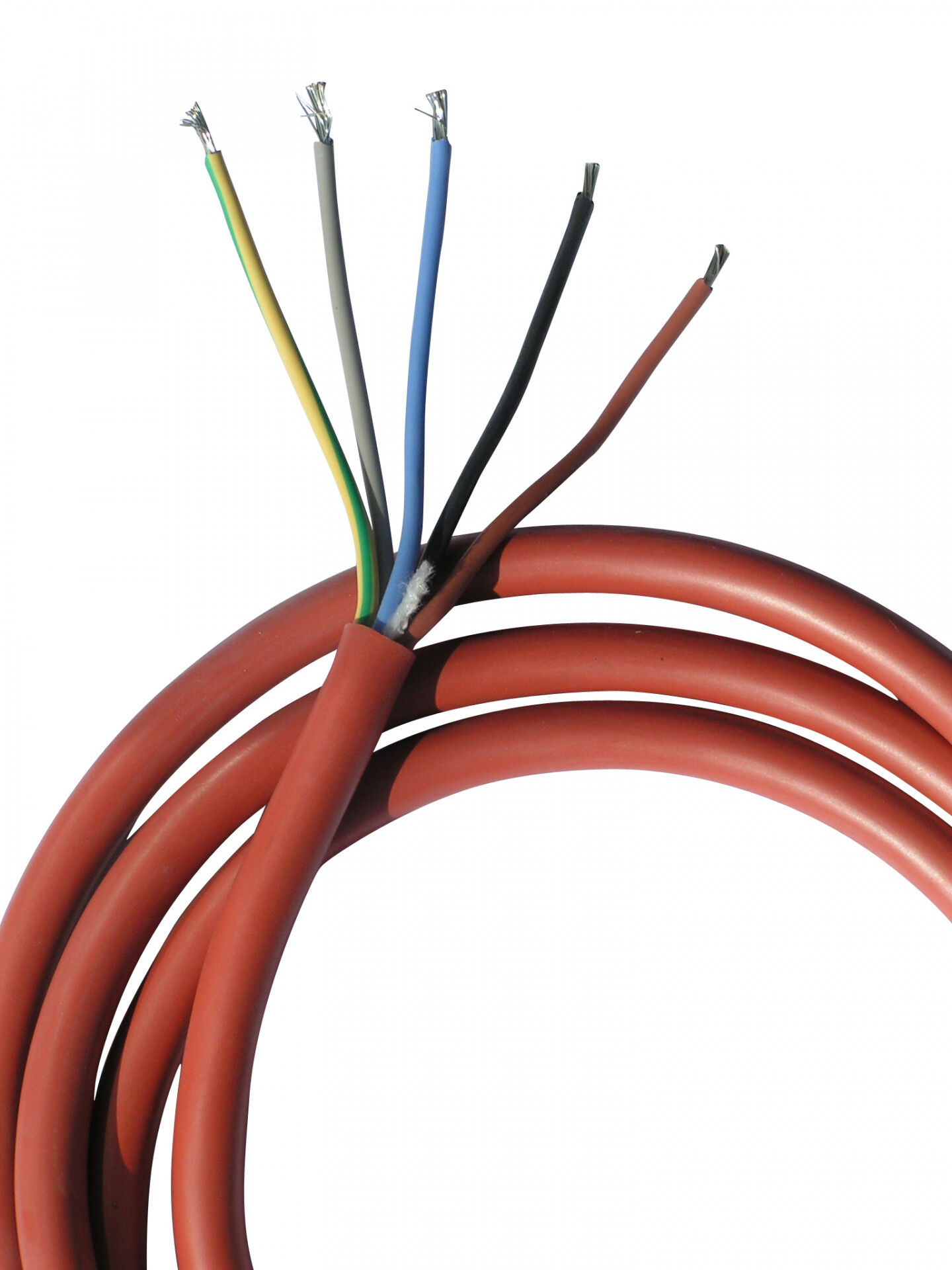 Silikonkabel SIHF-JB 5 x 2,5 mm² - 1 Meter