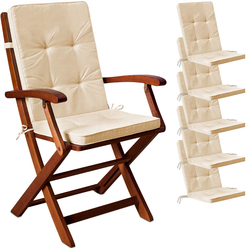 Sitzkissen 6er-Set Boston Creme 43x39x5cm