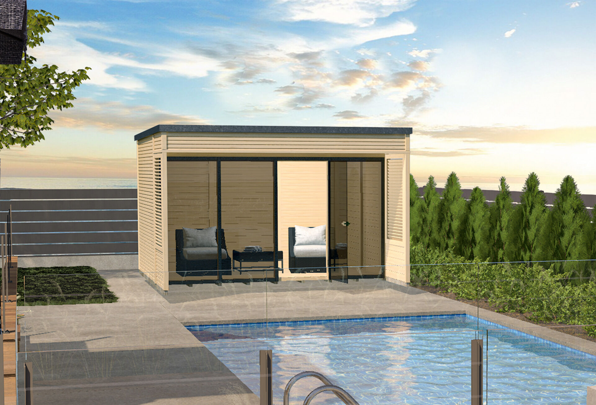 weka Design-Gartenhaus Cubilis 2.0 3,9x4,9m