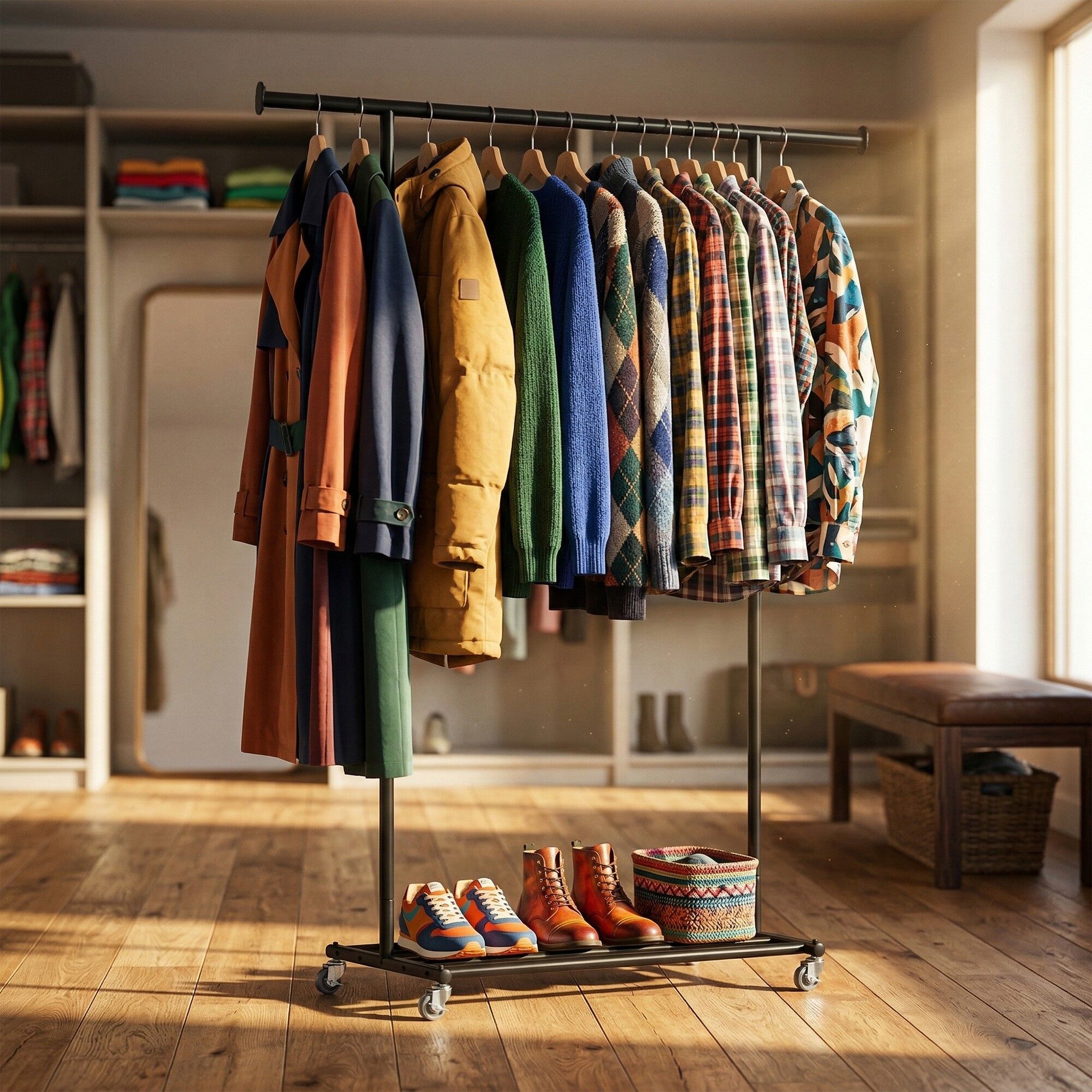 Kleiderständer Bernis, schwarz