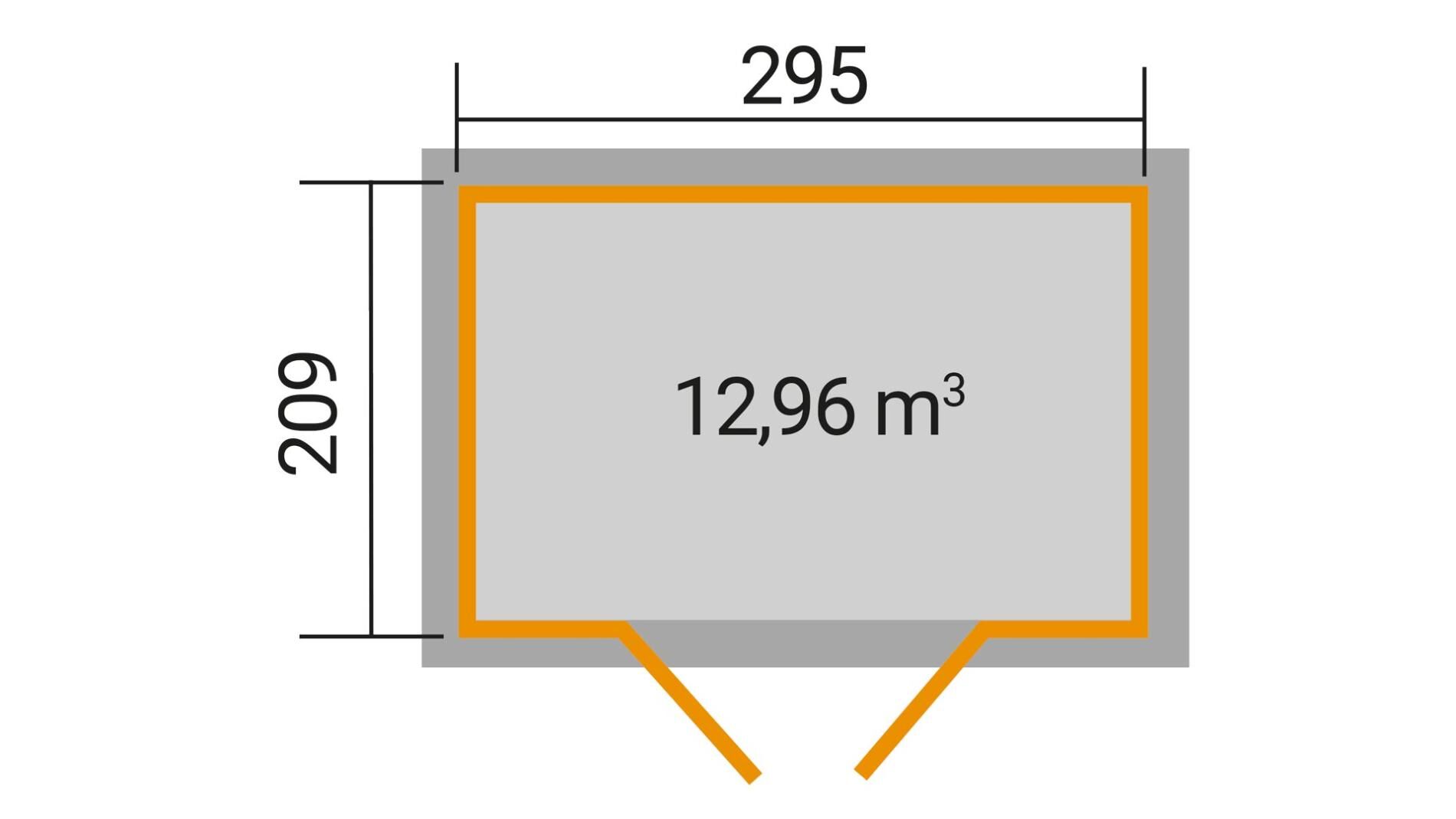 weka Gartenhaus 226 - 3,3x2,3m