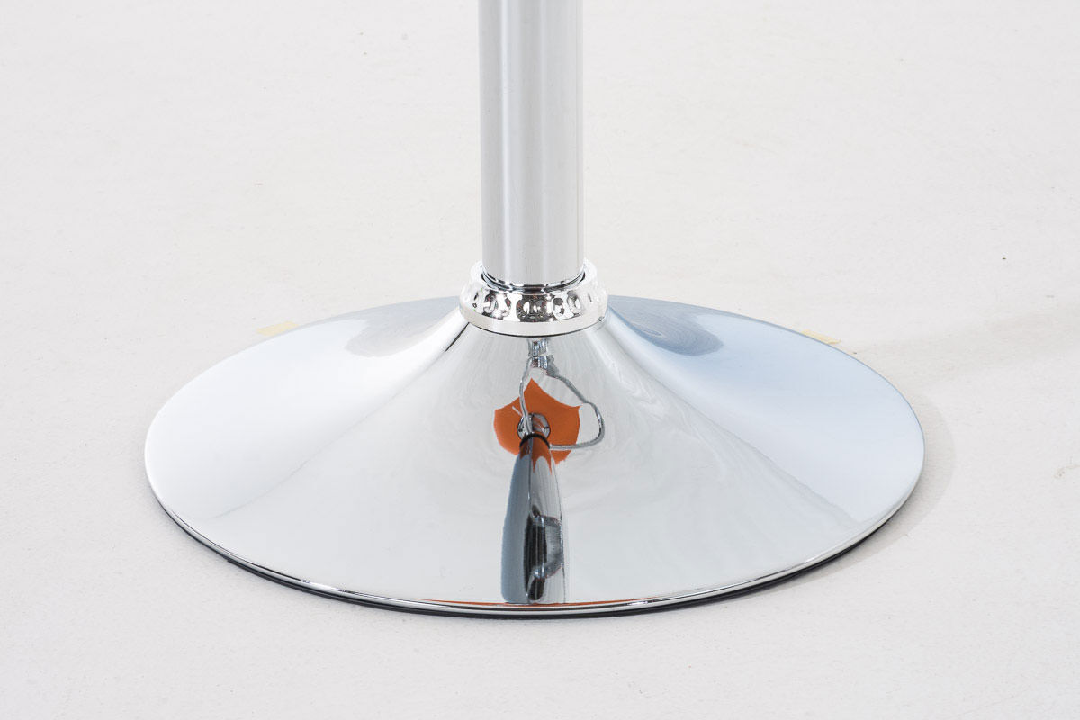 2er Set Barhocker Hoover Kunststoff chrom, orange