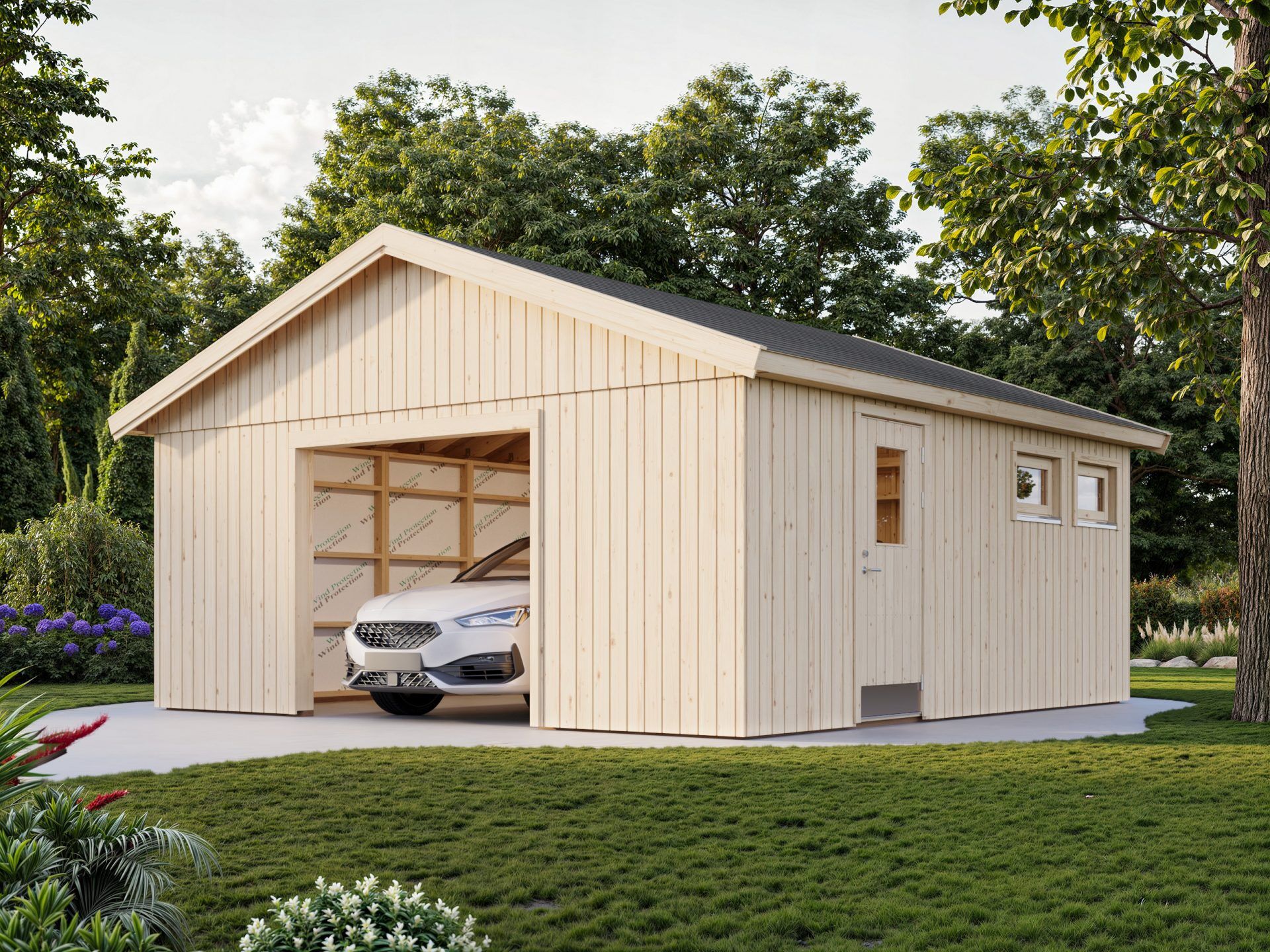Palmako Holzgarage Andre 28,5 m² ohne Tor