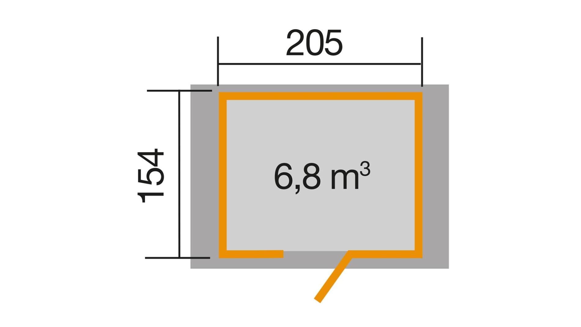 weka Gartenhaus 223 - 2,6x1,8m