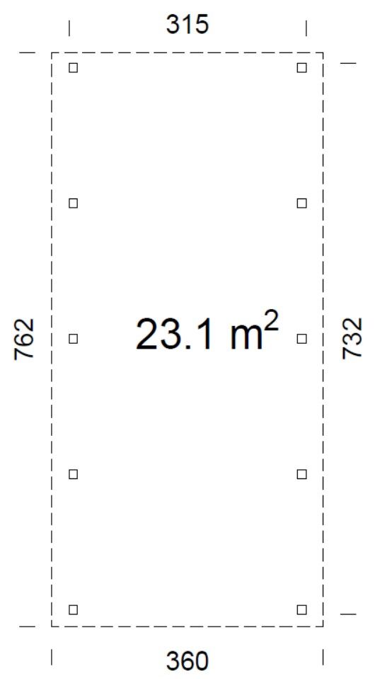 Palmako Carport Karl 23,1 m²