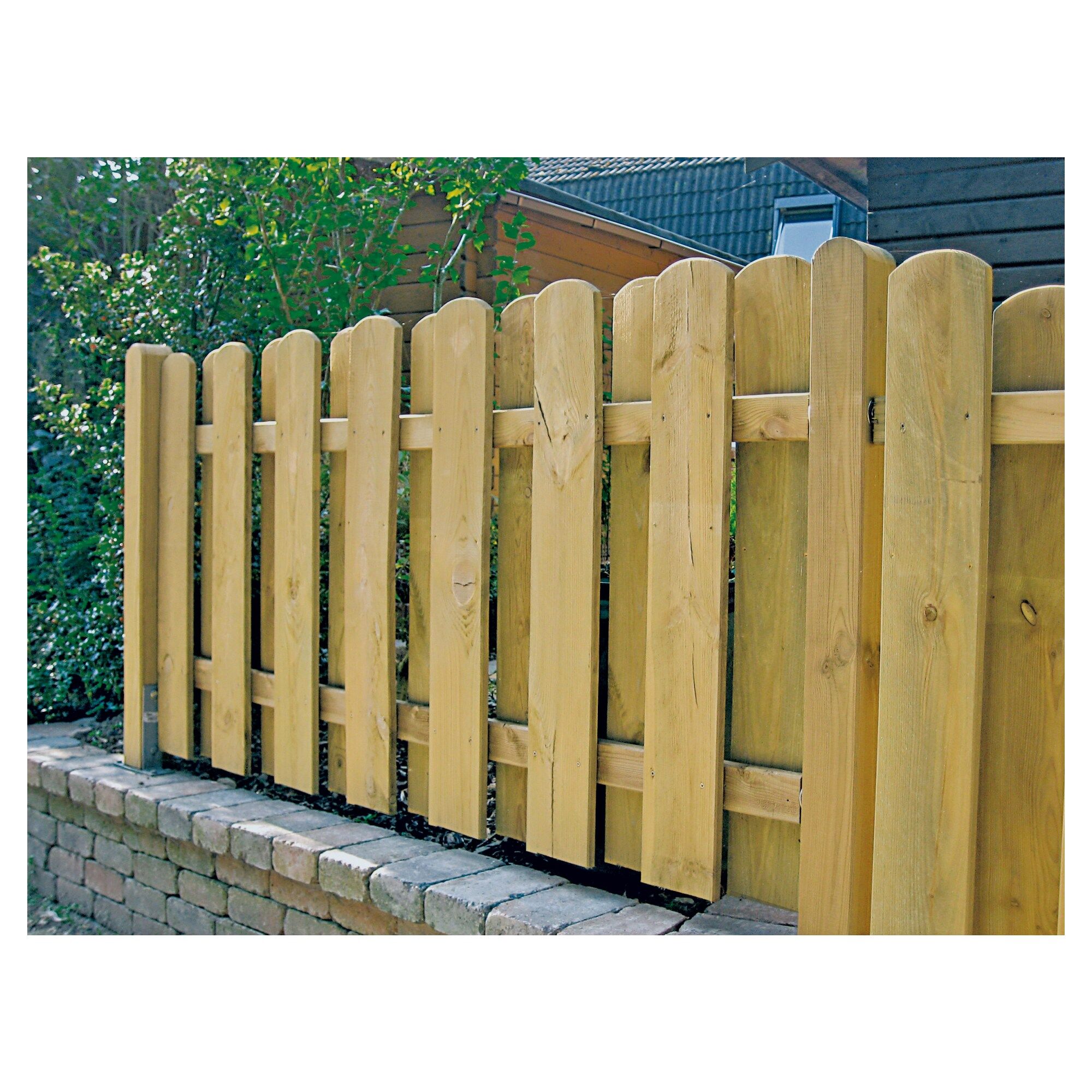 DAAN-Serie gerade, 180 x 90 cm, kdi-grün, Lamellen 20 x 145 mm, geschraubt