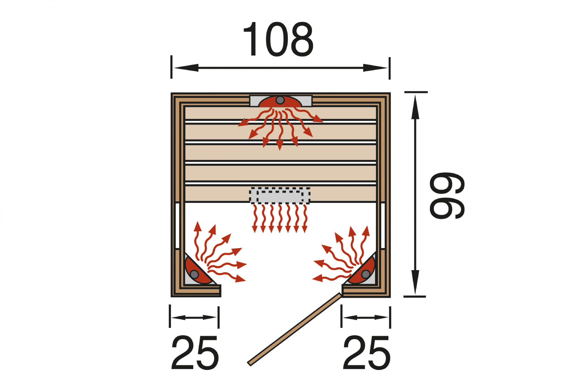 weka Infrarotkabine TANILLA 1