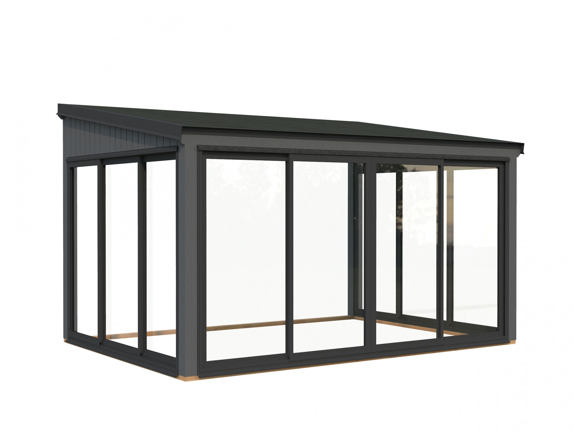Palmako Gartenzimmer Glashaus Lumi 11,6 m² Slide