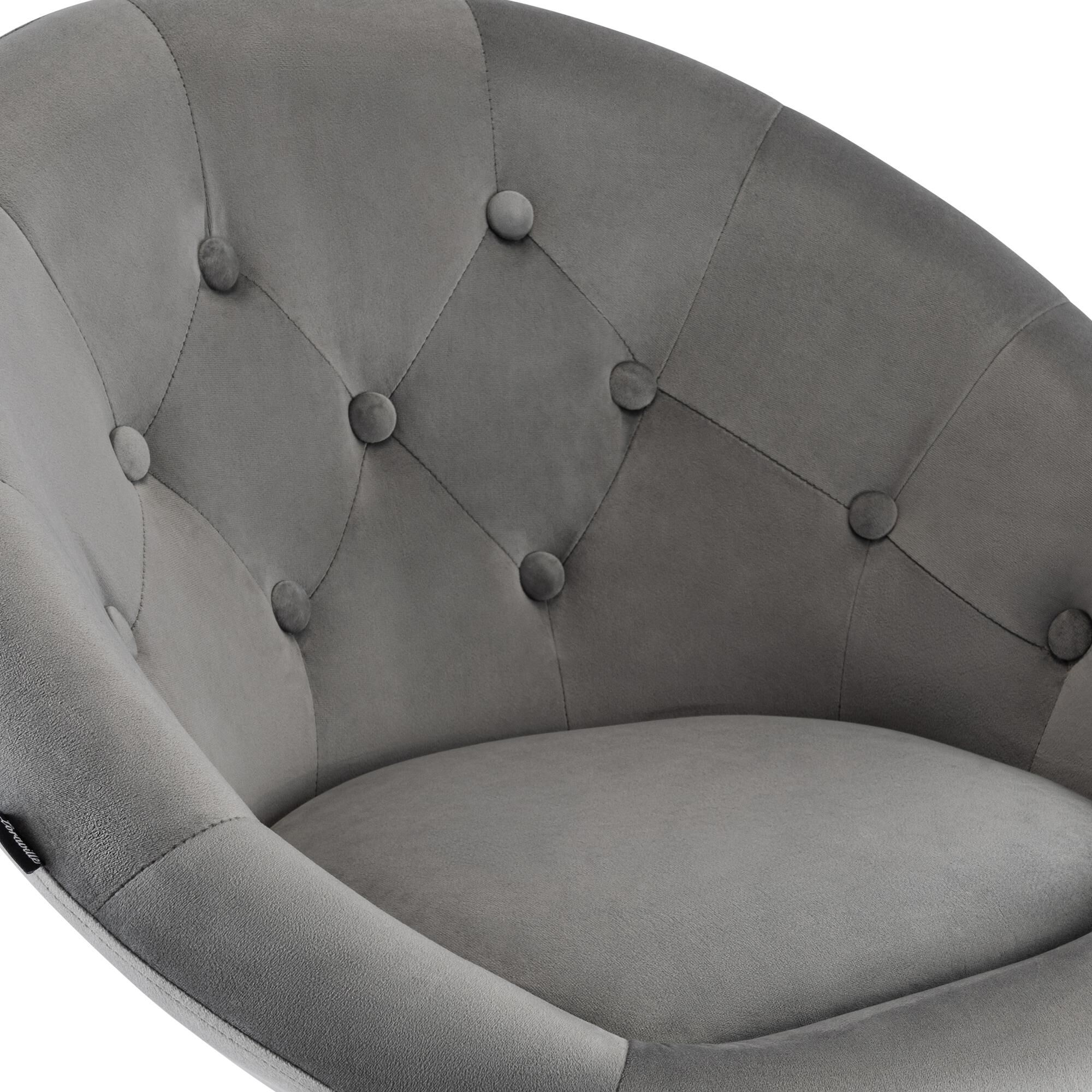Barhocker London Samt schwarz, grau