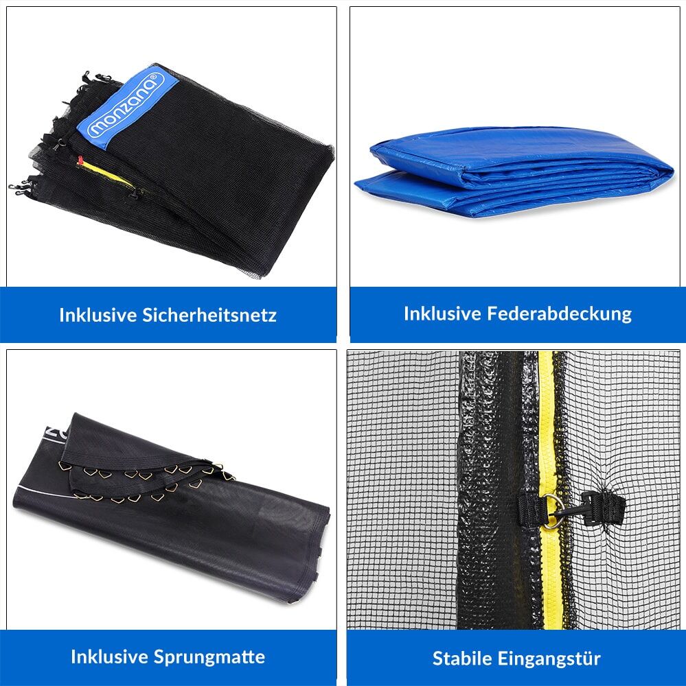Trampolin Ø427cm inkl Sicherheitsnetz TÜV SÜD GS