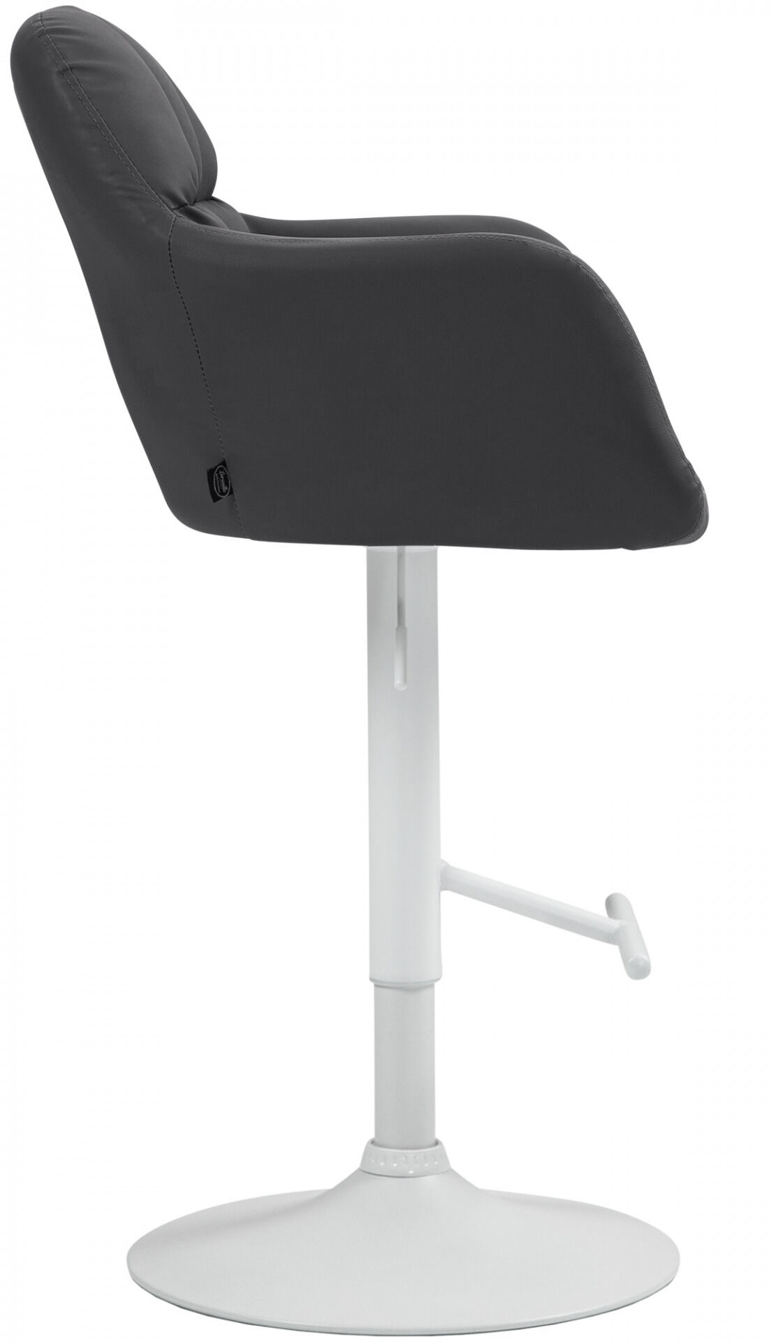 Barhocker Natoma Kunstleder weiß, schwarz