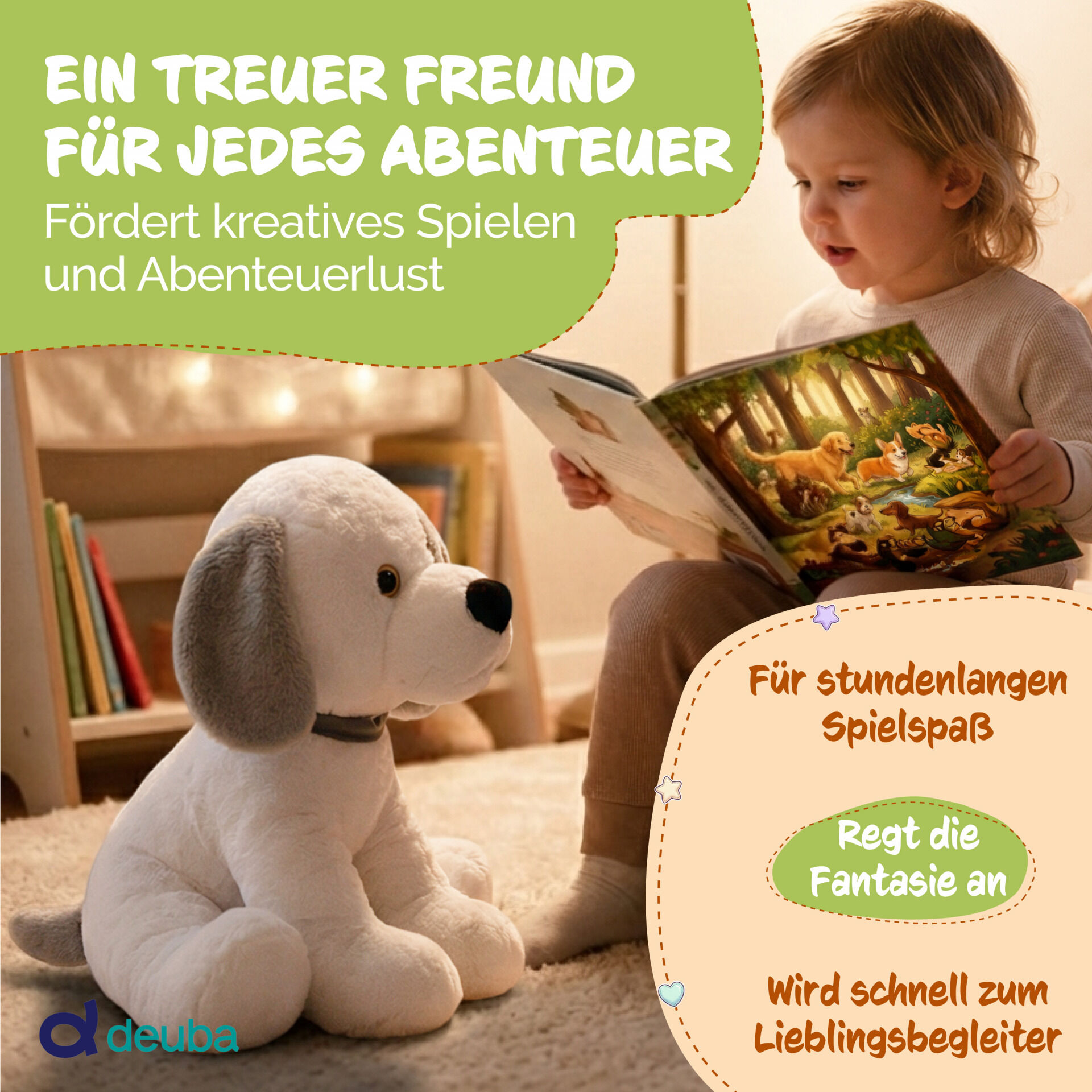 Kuscheltier Hund 58cm