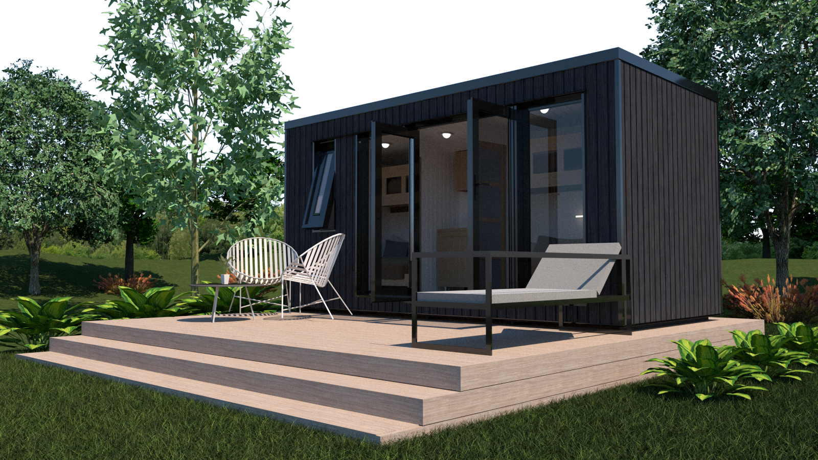 Mobilhaus Tinyhaus 2,3 x 4,9 m, Naturbelassen