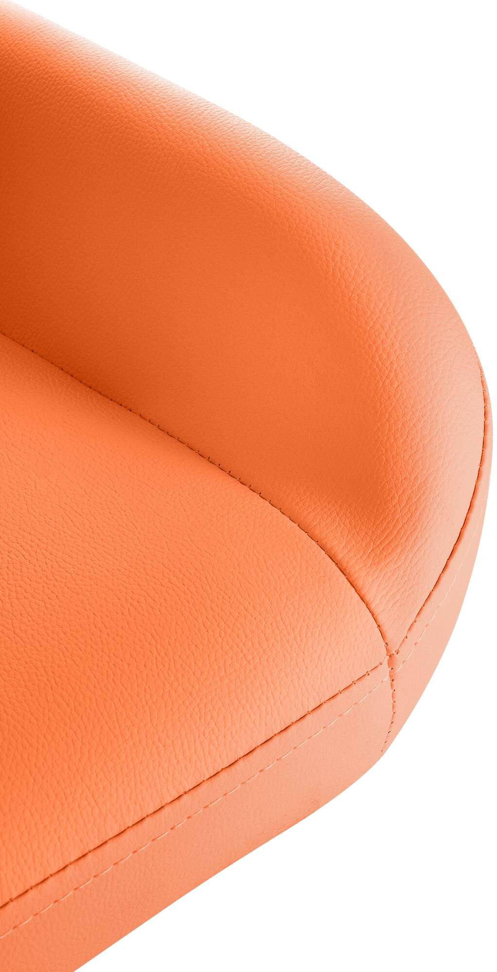 2er Set Barhocker Braga Gold Kunstleder, orange