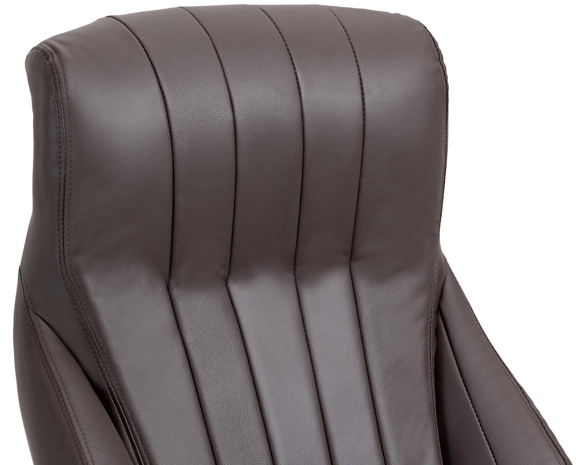 Bürostuhl Wigan Echtleder, braun