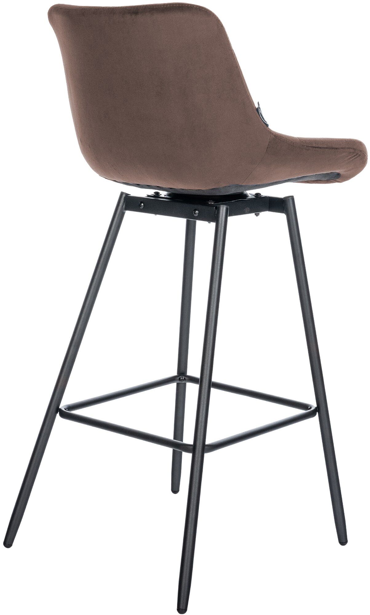 Barhocker Weston Schwenkbar Samt, braun