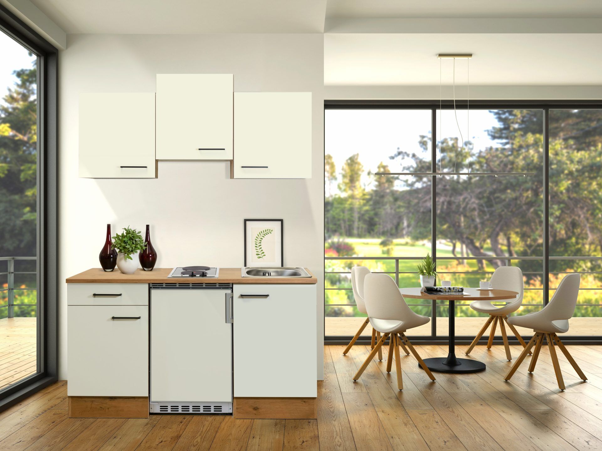 Singleküche Avila 150 cm mit E-Geräten