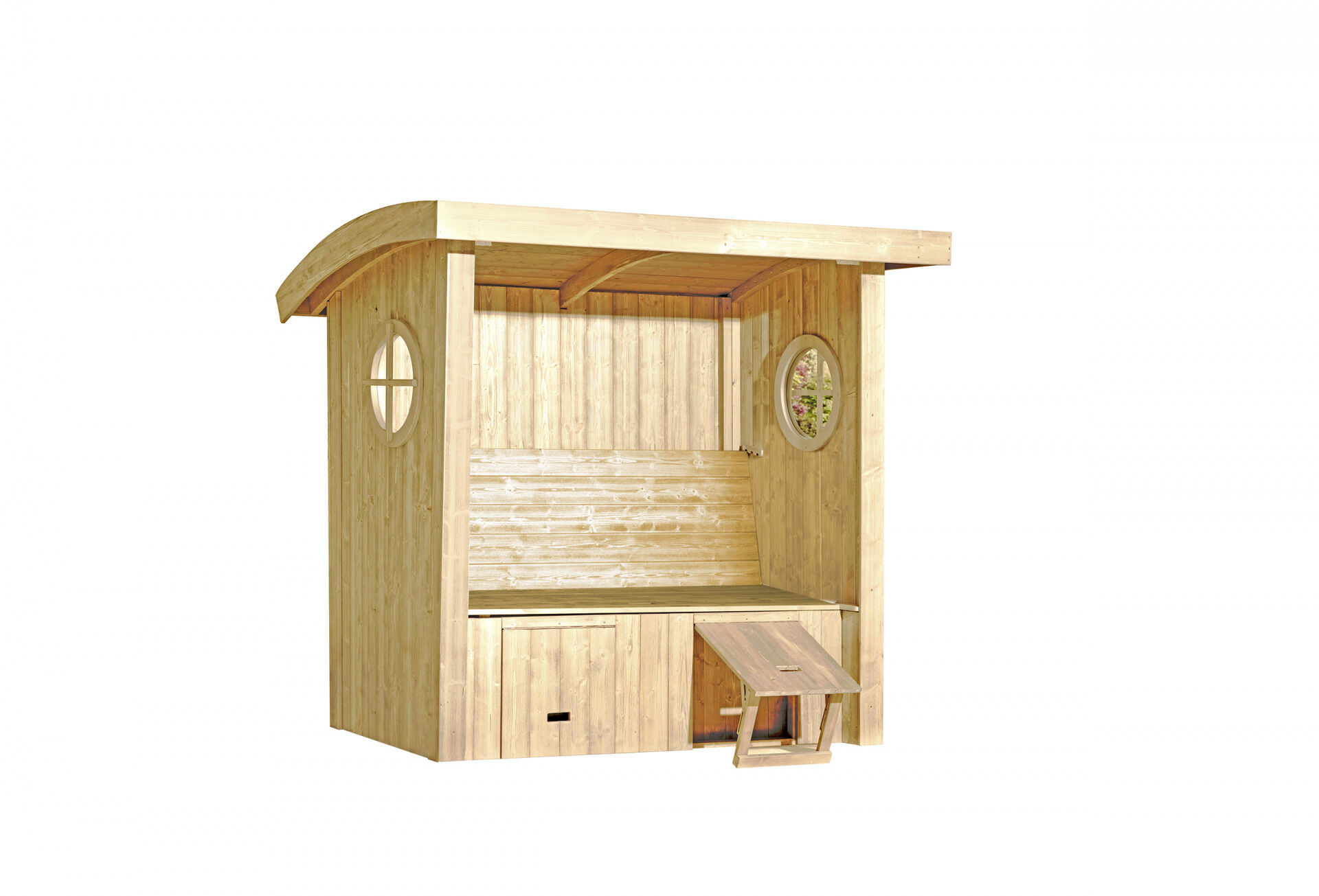 weka Gartenlaube Merano, natur gebürstet