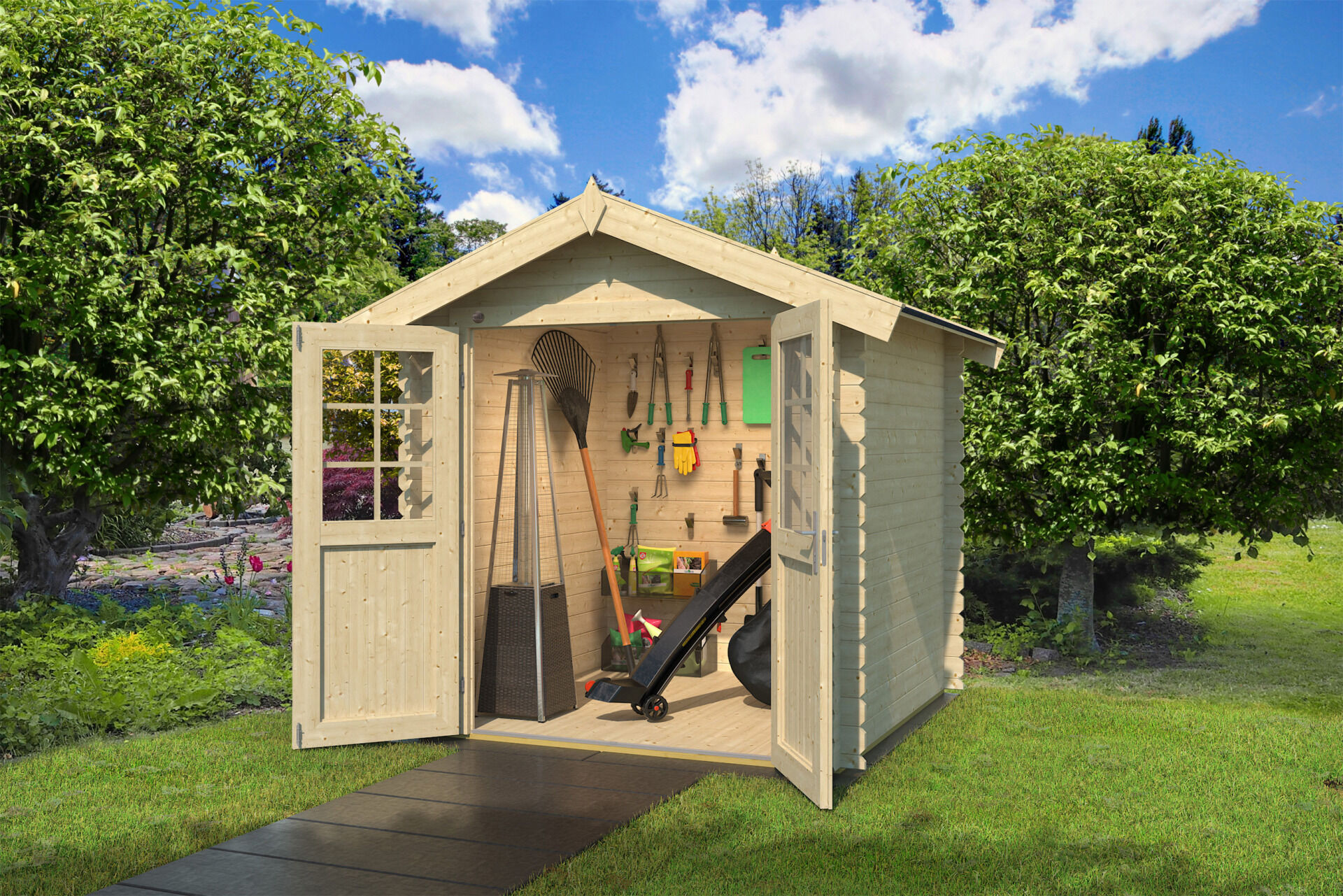 weka Garten [Q] Teras. Gartenhaus 2,5x2,3m