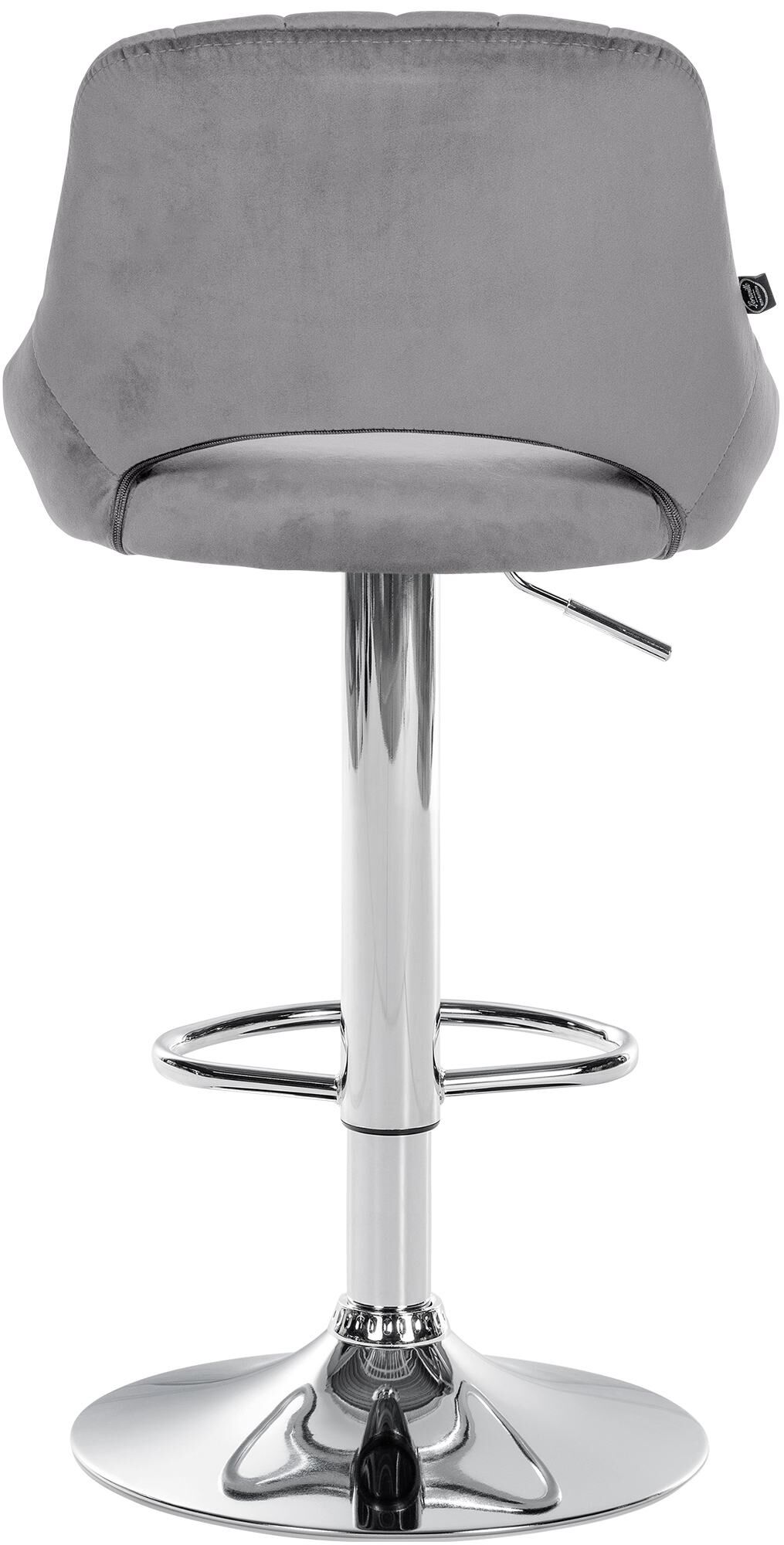 2er Set Barhocker Milet Samt C, dunkelgrau